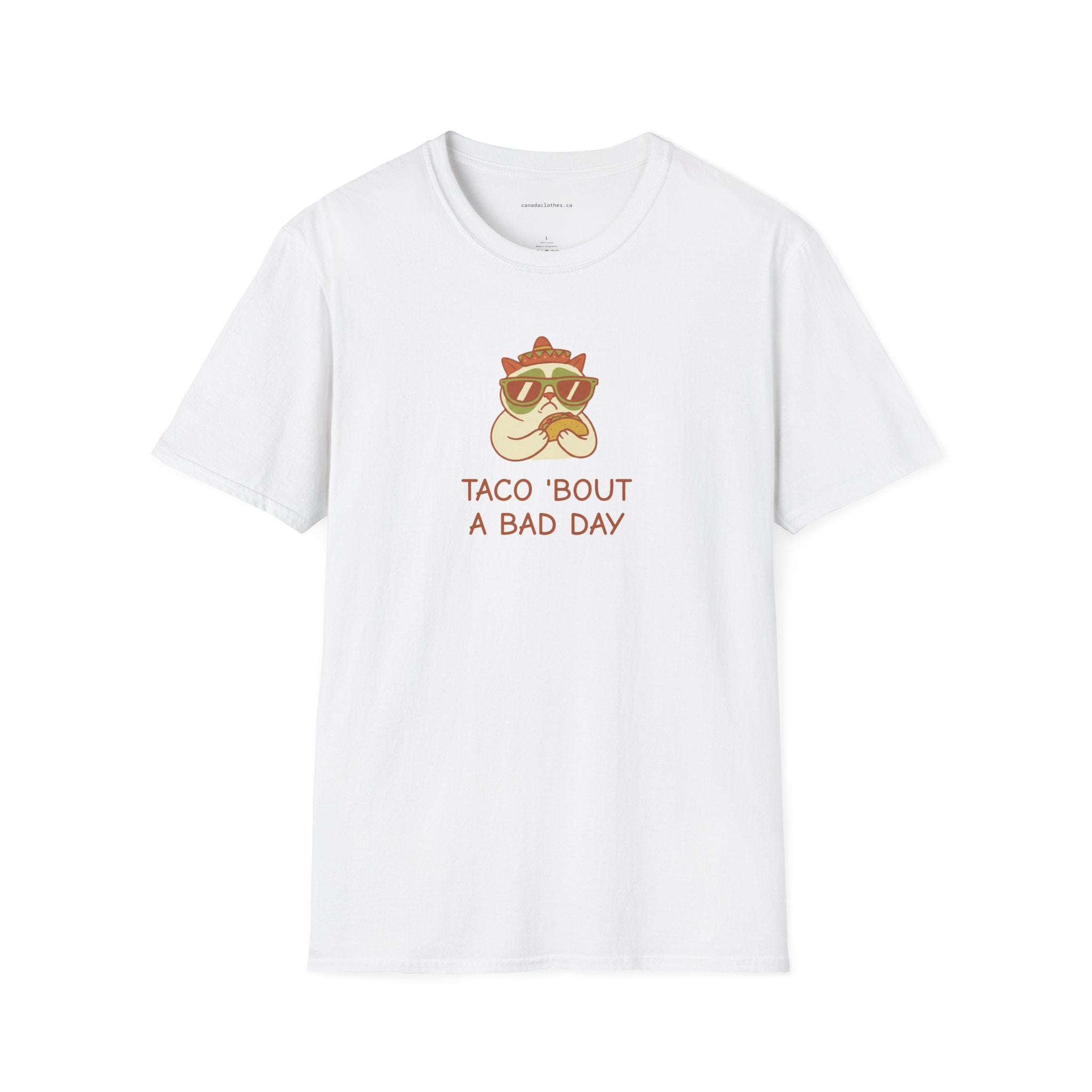 Taco 'bout a Bad Day Cat - Funny Graphic T-Shirt - {{variant_option}} - T-Shirt - canadaclothes.ca