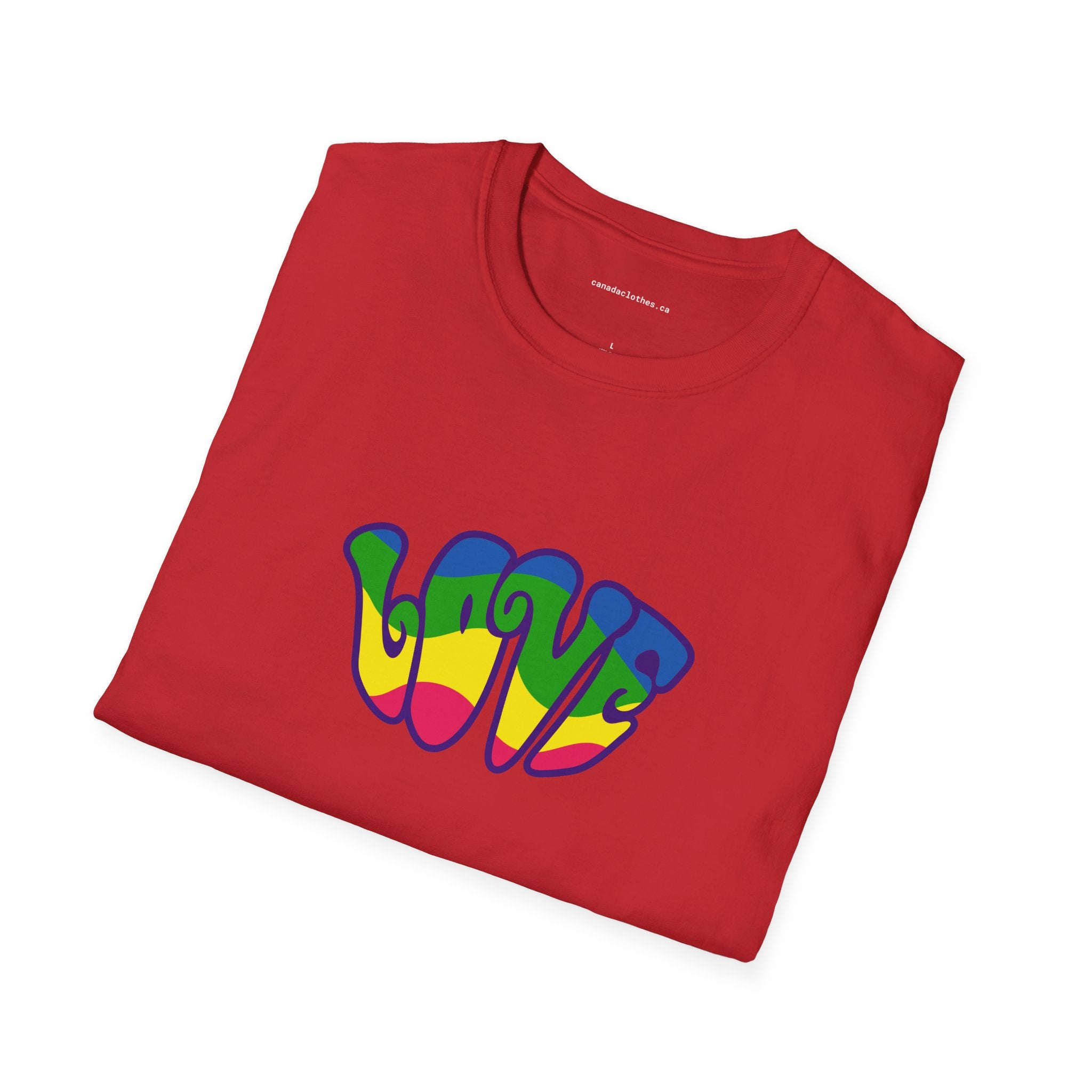 Colourful Love - Cute Graphic T-Shirt - {{variant_option}} - T-Shirt - canadaclothes.ca
