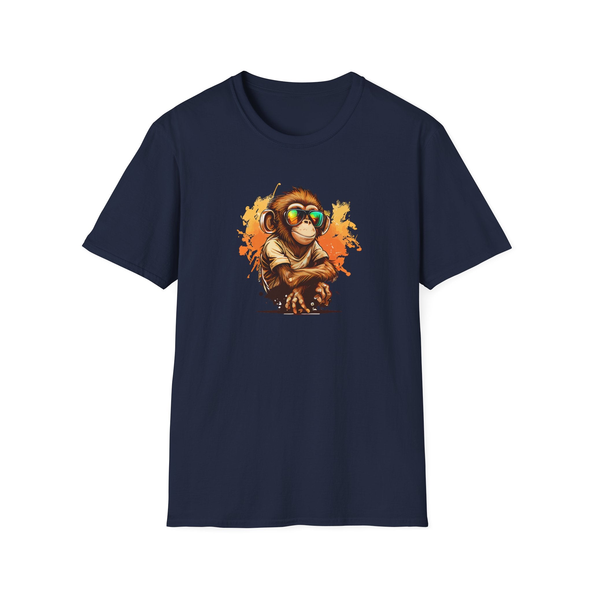 Cool Monkey Wearing Sunglasses - Cute Graphic T-Shirt - {{variant_option}} - T-Shirt - canadaclothes.ca