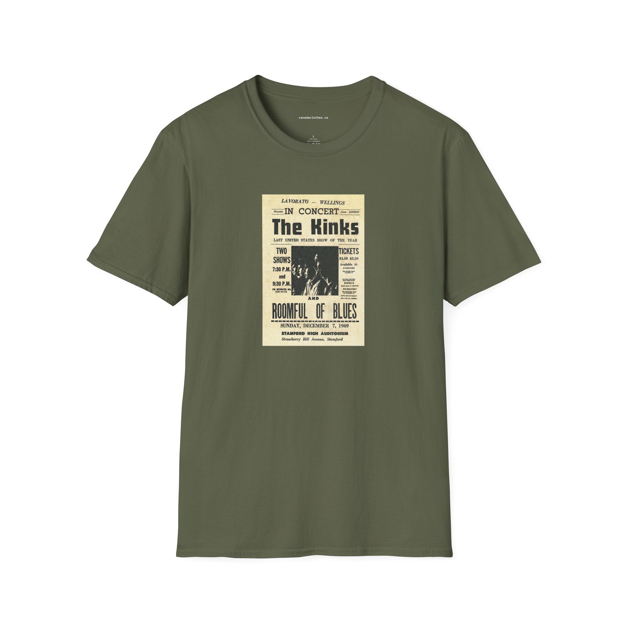 The Kinks Band Poster - Vintage Graphic T-Shirt - {{variant_option}} - T-Shirt - canadaclothes.ca