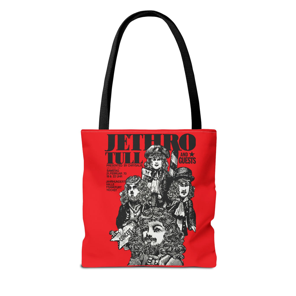 Jethro Tull - Vintage Graphic Tote Bag (Red) - {{variant_option}} - Bags - canadaclothes.ca