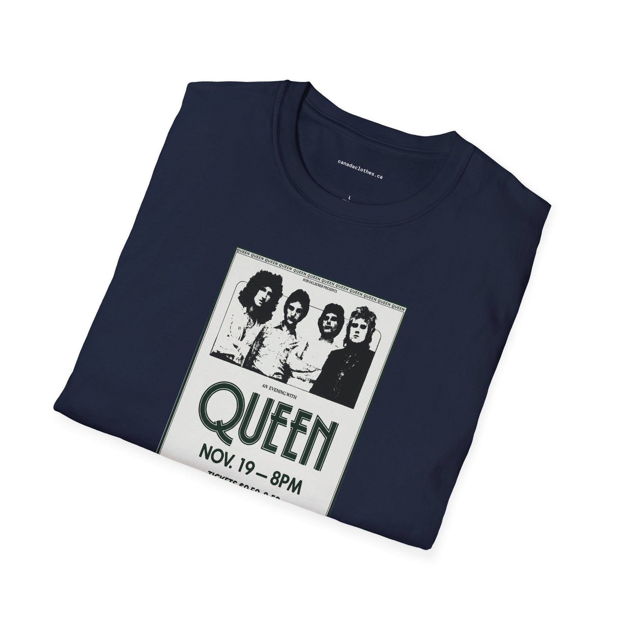 Queen Band Poster - Vintage Graphic T-Shirt - {{variant_option}} - T-Shirt - canadaclothes.ca