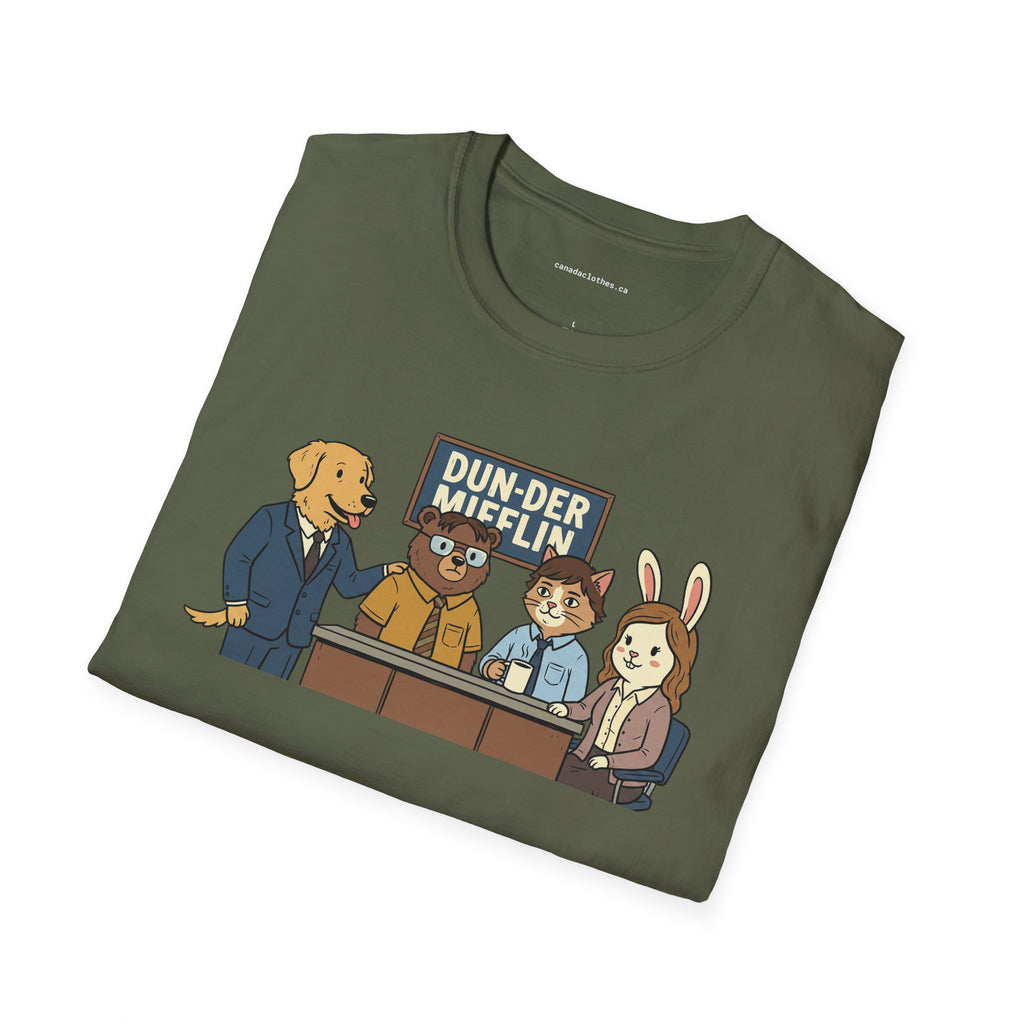 Dun-der Mifflin Parody - Funny Graphic T-Shirt - {{variant_option}} - T-Shirt - canadaclothes.ca