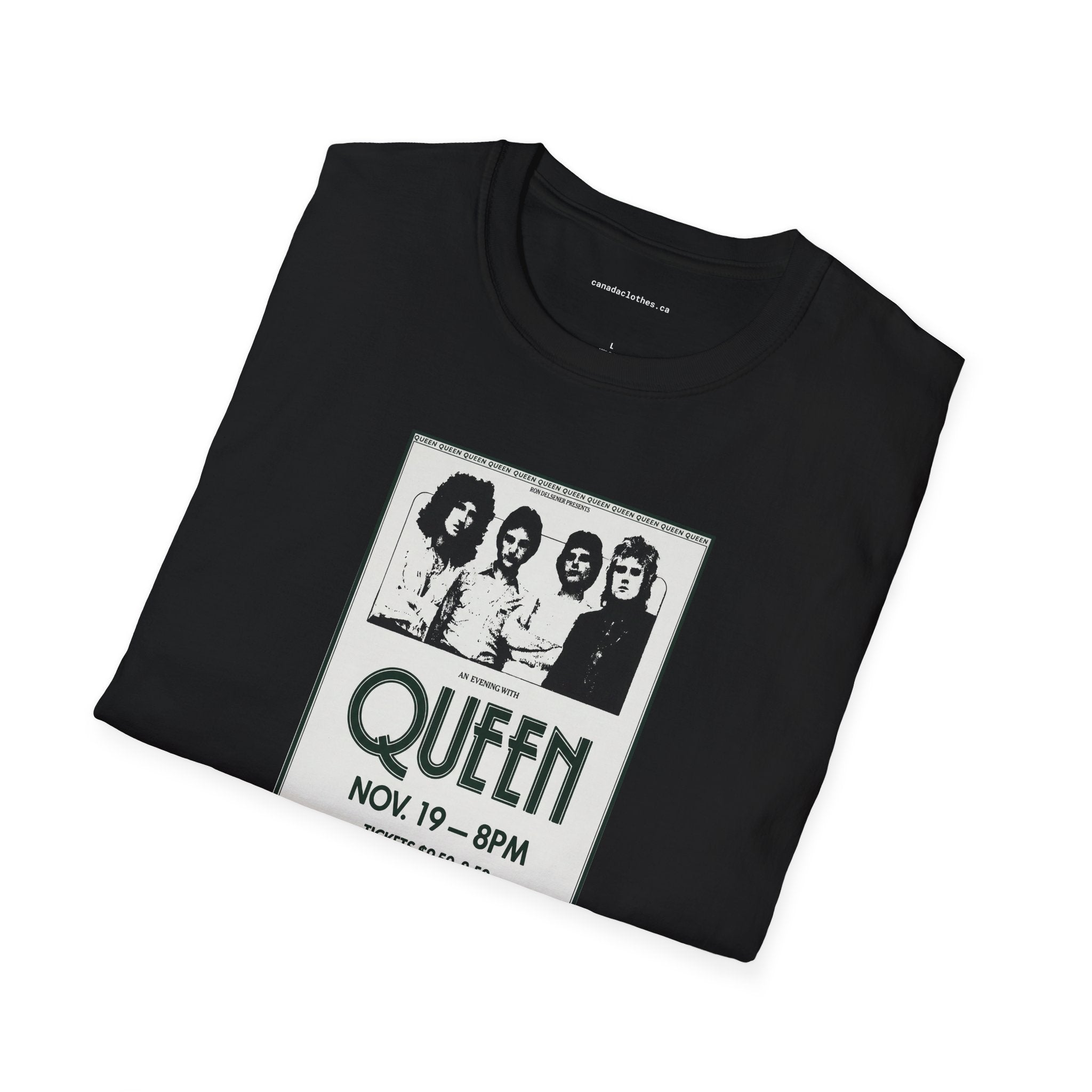 Queen Band Poster - Vintage Graphic T-Shirt - {{variant_option}} - T-Shirt - canadaclothes.ca