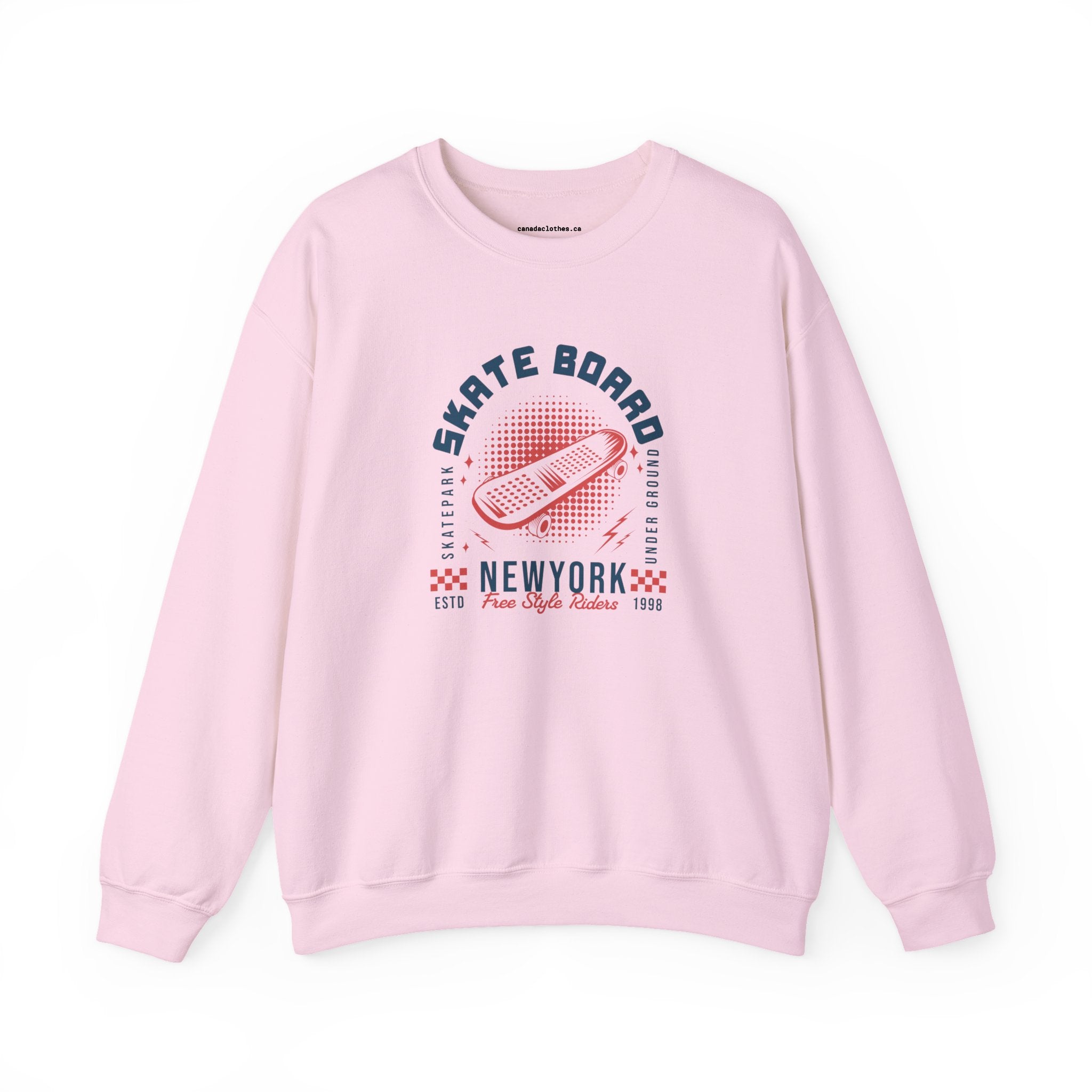 Skateboard New York - Vintage Graphic Sweatshirt - {{variant_option}} - Sweatshirt - canadaclothes.ca