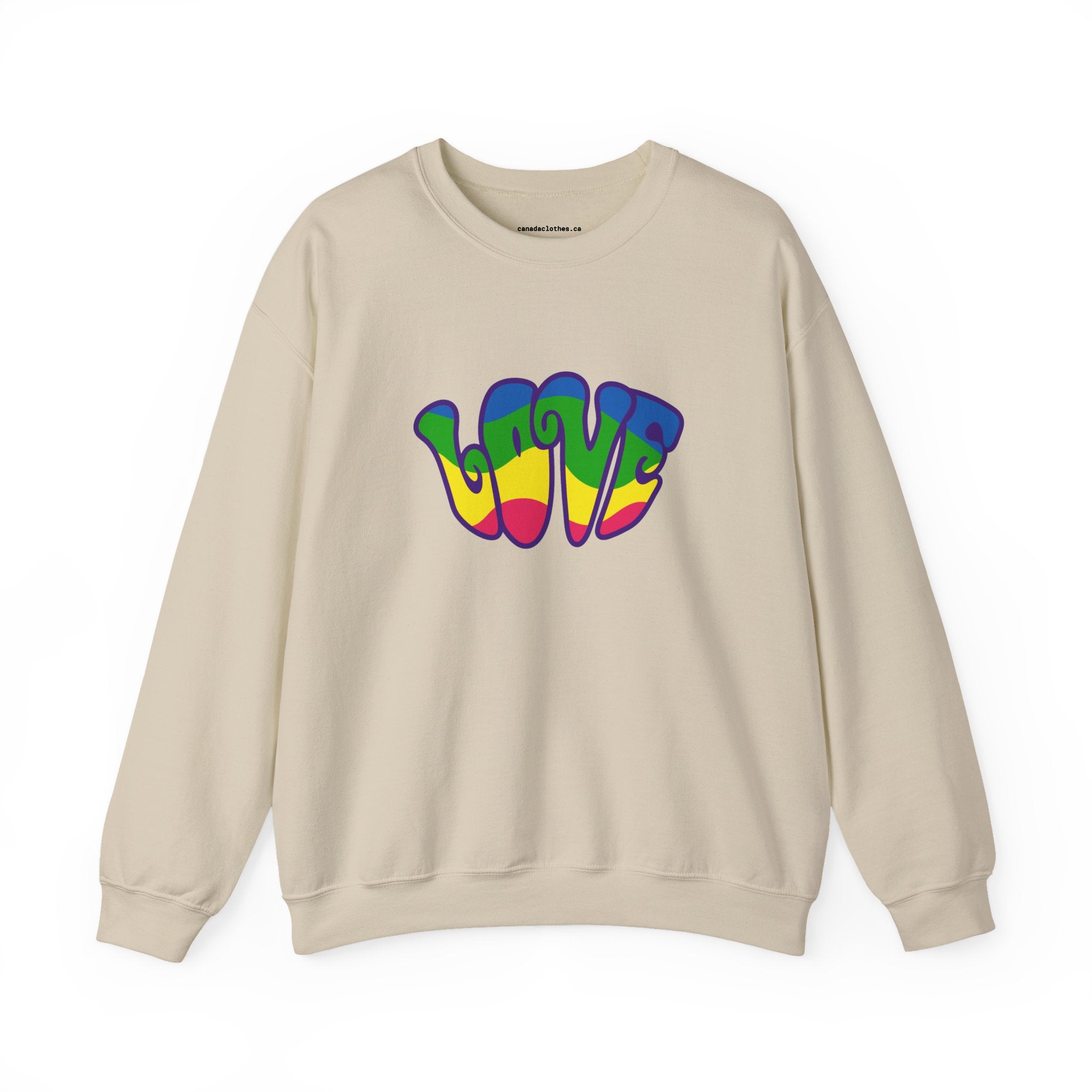 Retro Love Graphic - Vintage Graphic Sweatshirt - {{variant_option}} - Sweatshirt - canadaclothes.ca
