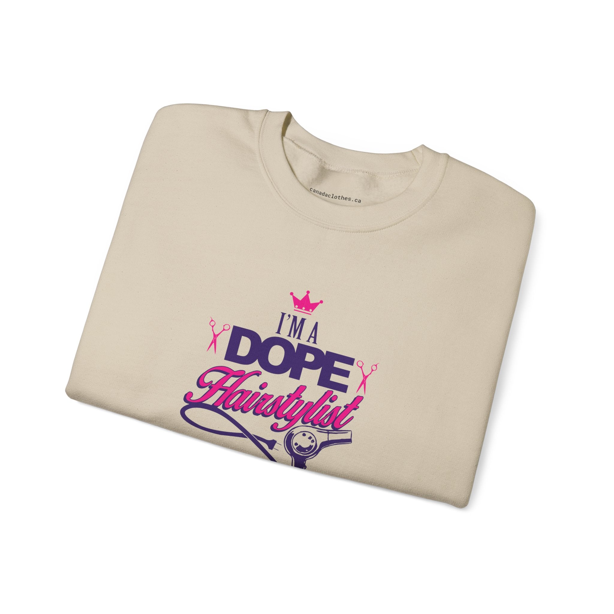 I'm A Dope Hairstylist - Vintage Graphic Sweatshirt - {{variant_option}} - Sweatshirt - canadaclothes.ca