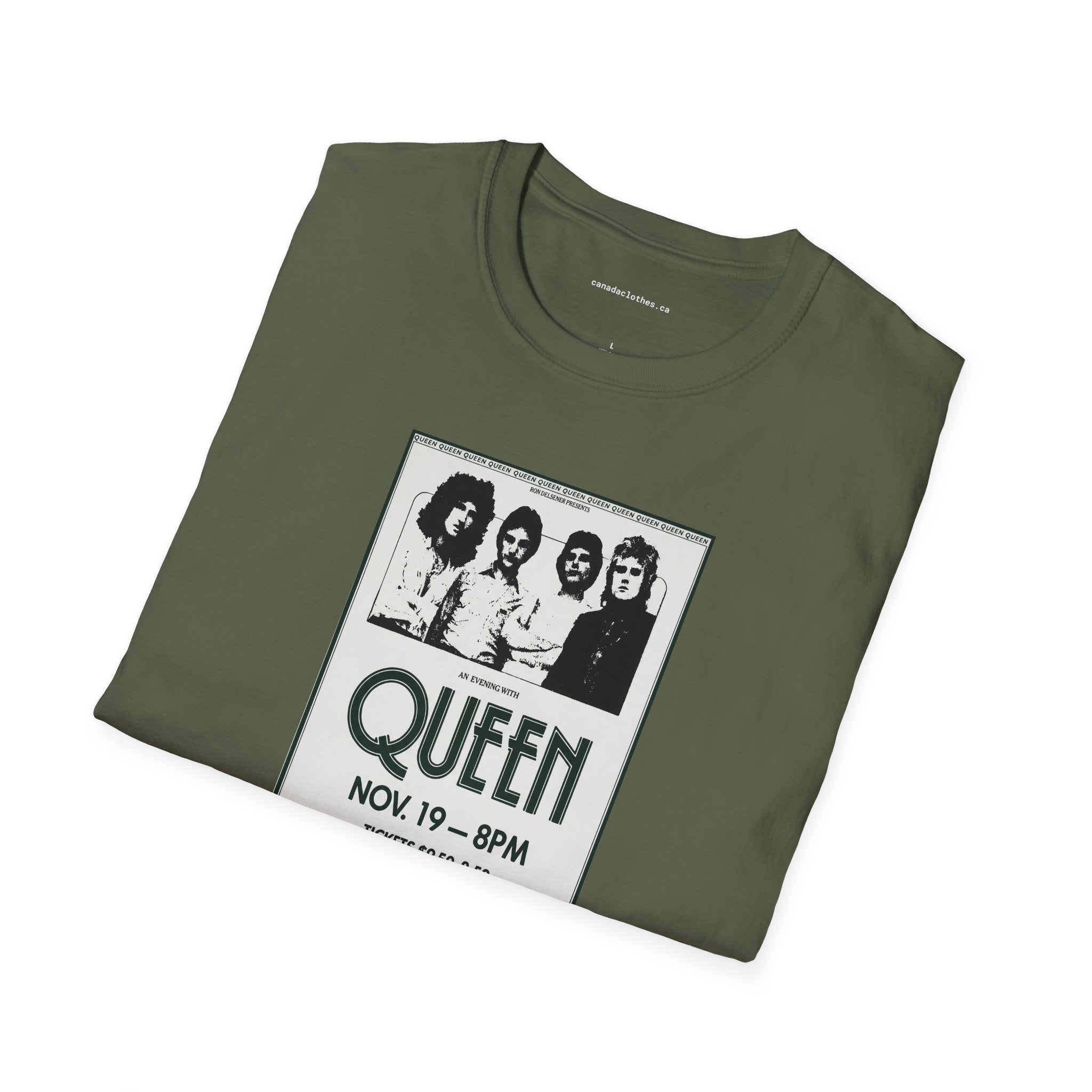 Queen Band Poster - Vintage Graphic T-Shirt - {{variant_option}} - T-Shirt - canadaclothes.ca