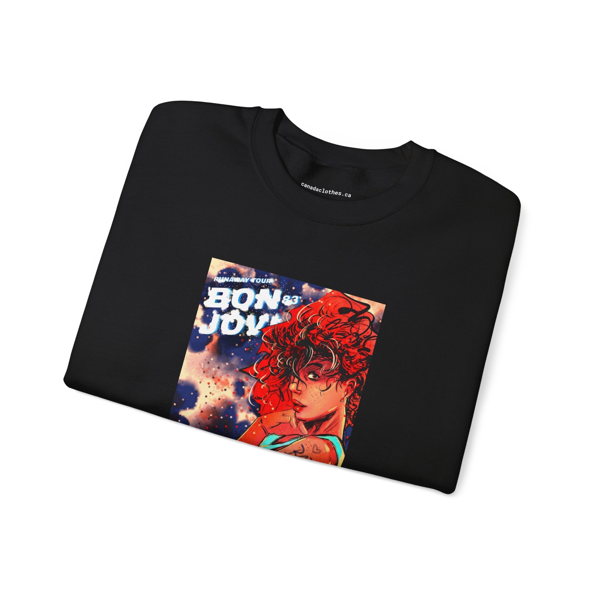 Bon Jovi - Vintage Graphic Sweatshirt - {{variant_option}} - Sweatshirt - canadaclothes.ca