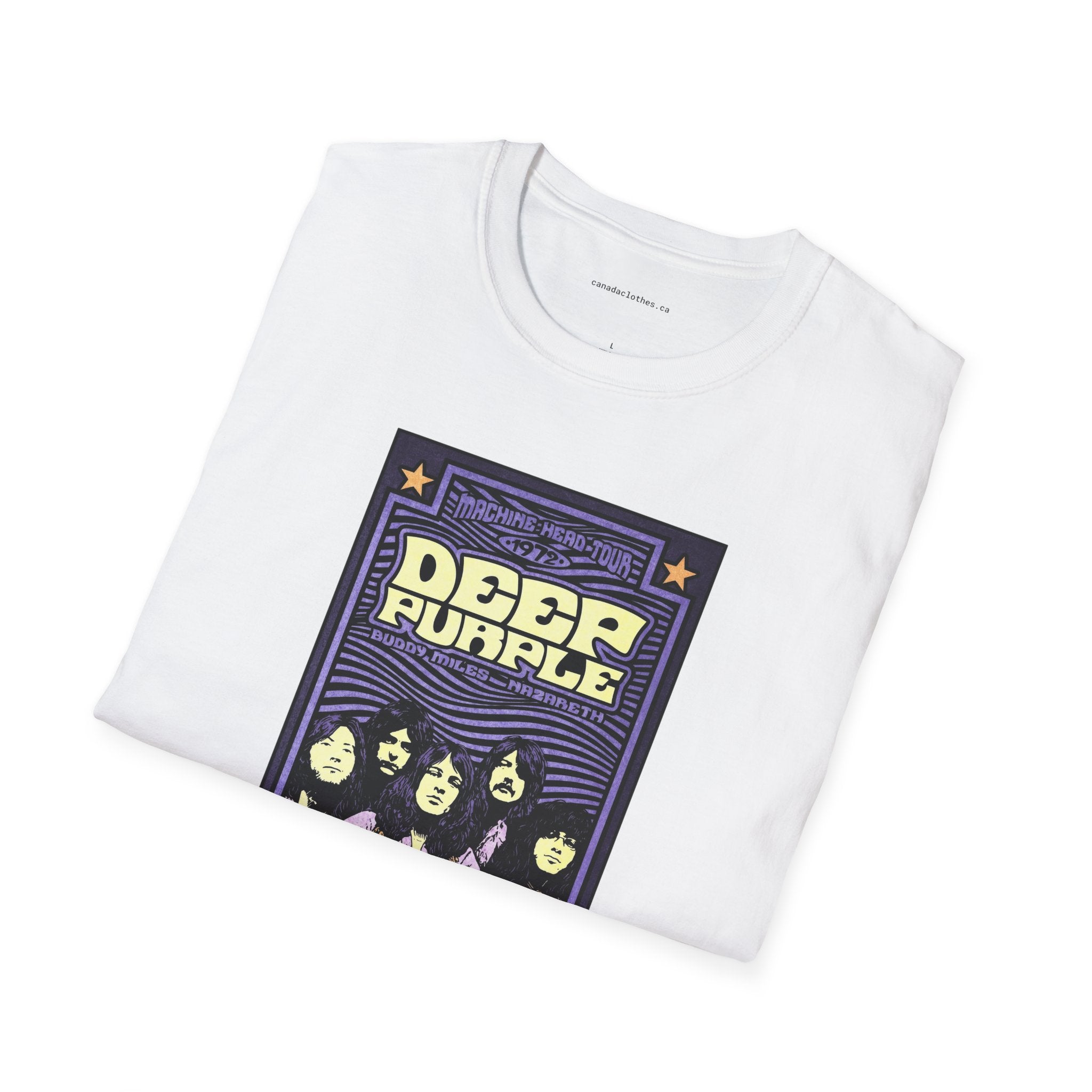 Deep Purple Band Poster - Vintage Graphic T-Shirt - {{variant_option}} - T-Shirt - canadaclothes.ca