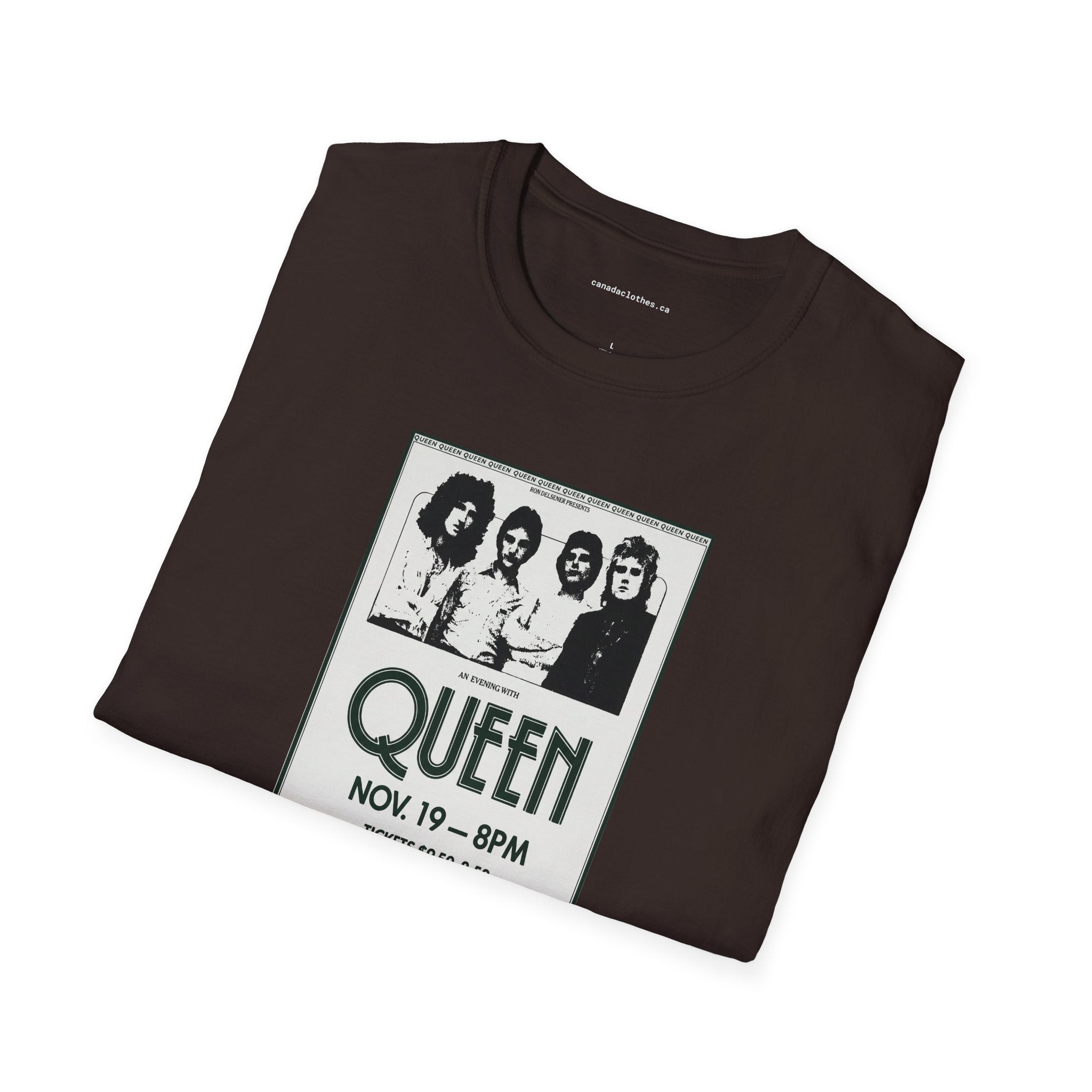 Queen Band Poster - Vintage Graphic T-Shirt - {{variant_option}} - T-Shirt - canadaclothes.ca