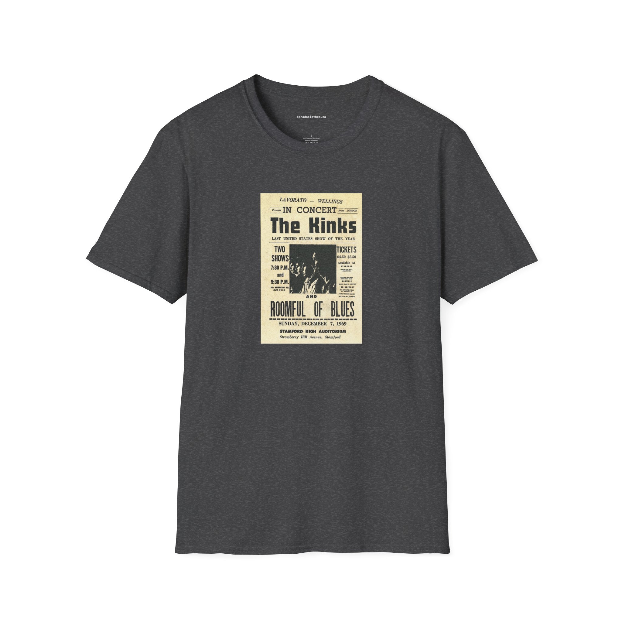 The Kinks Band Poster - Vintage Graphic T-Shirt - {{variant_option}} - T-Shirt - canadaclothes.ca