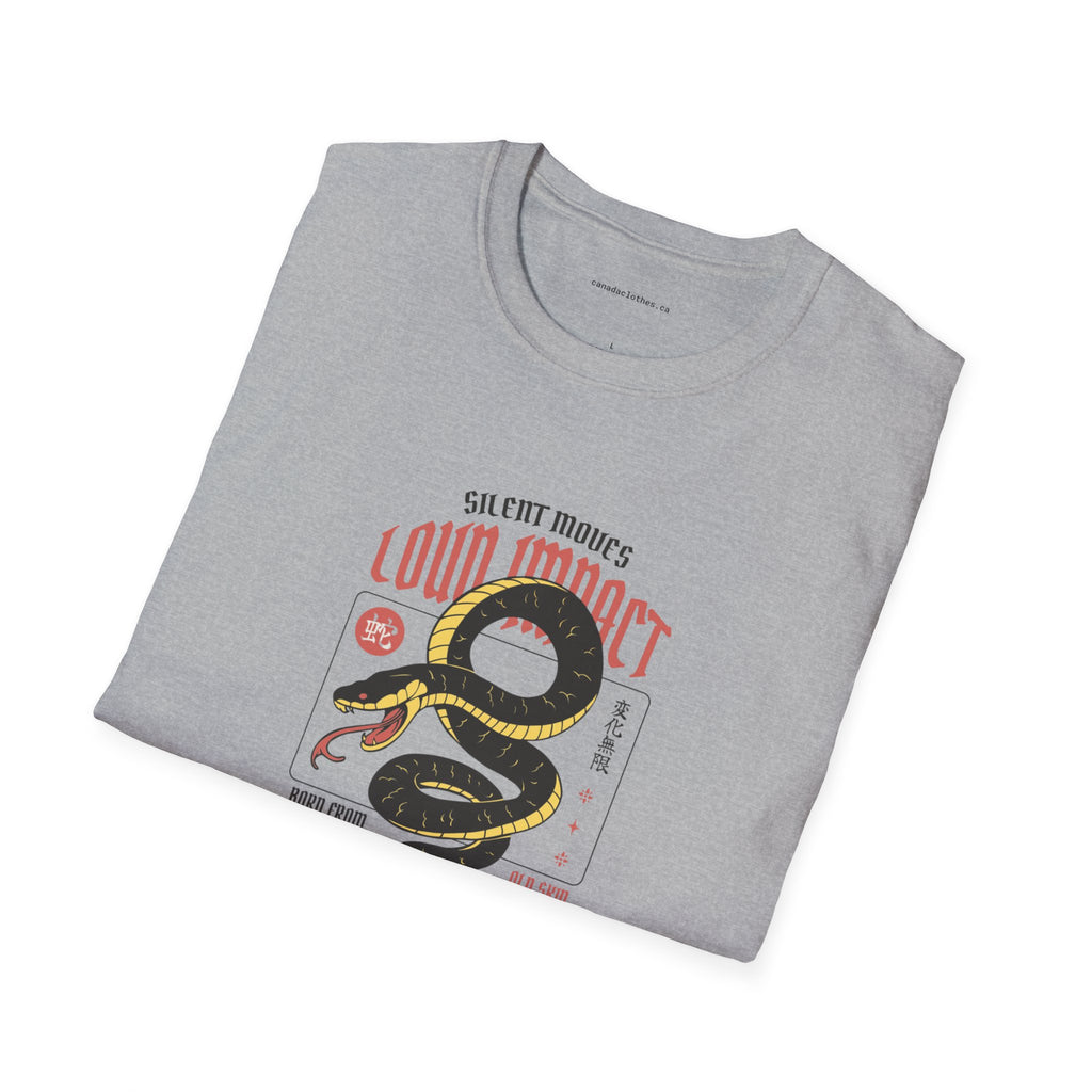 Loud Impact Snake - Vintage Graphic T-Shirt - {{variant_option}} - T-Shirt - canadaclothes.ca