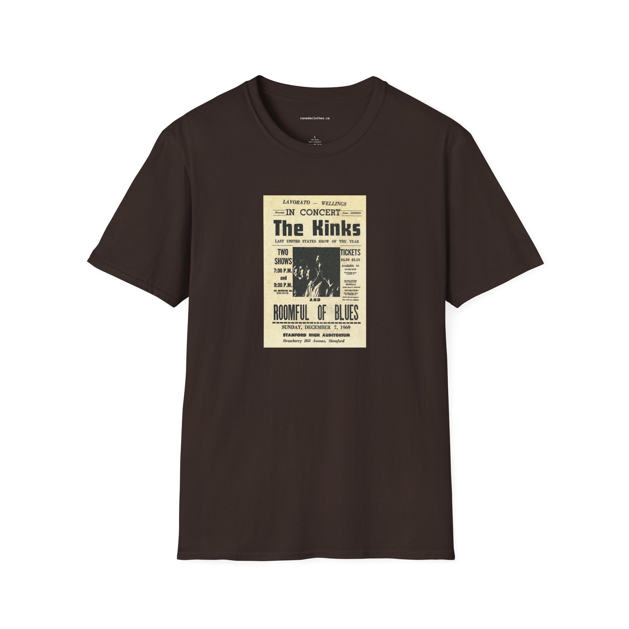 The Kinks Band Poster - Vintage Graphic T-Shirt - {{variant_option}} - T-Shirt - canadaclothes.ca
