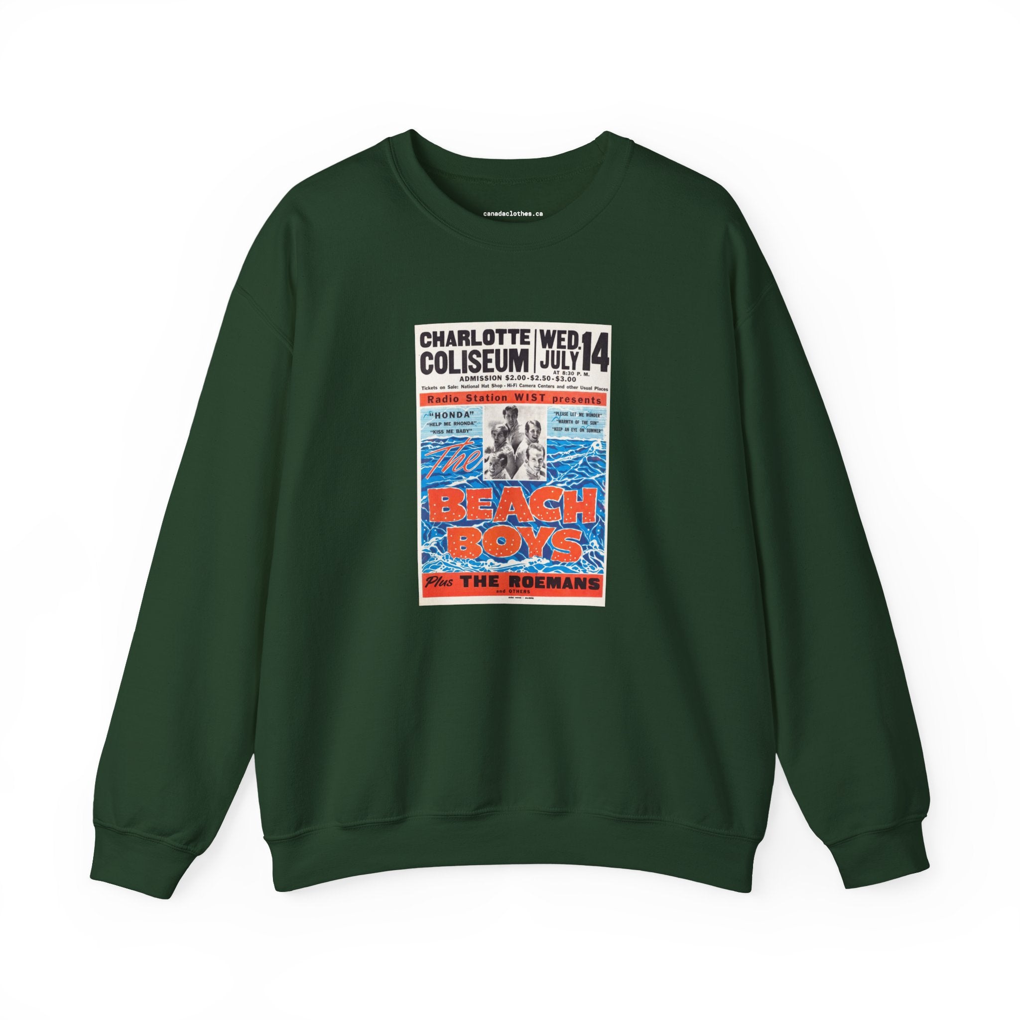 Beach Boys Band Poster - Vintage Graphic Sweatshirt - {{variant_option}} - Sweatshirt - canadaclothes.ca