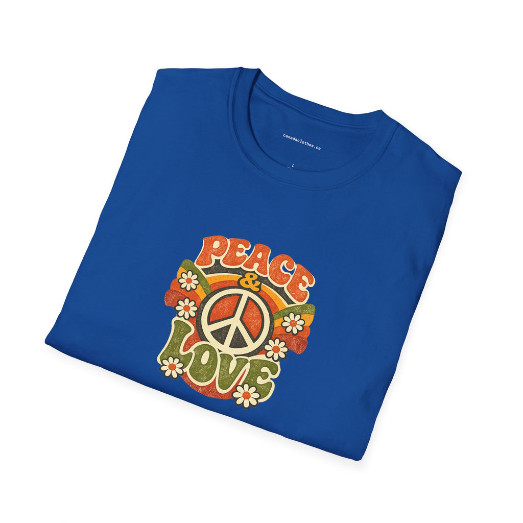 Peace & Love - Vintage Graphic T-Shirt - {{variant_option}} - T-Shirt - canadaclothes.ca