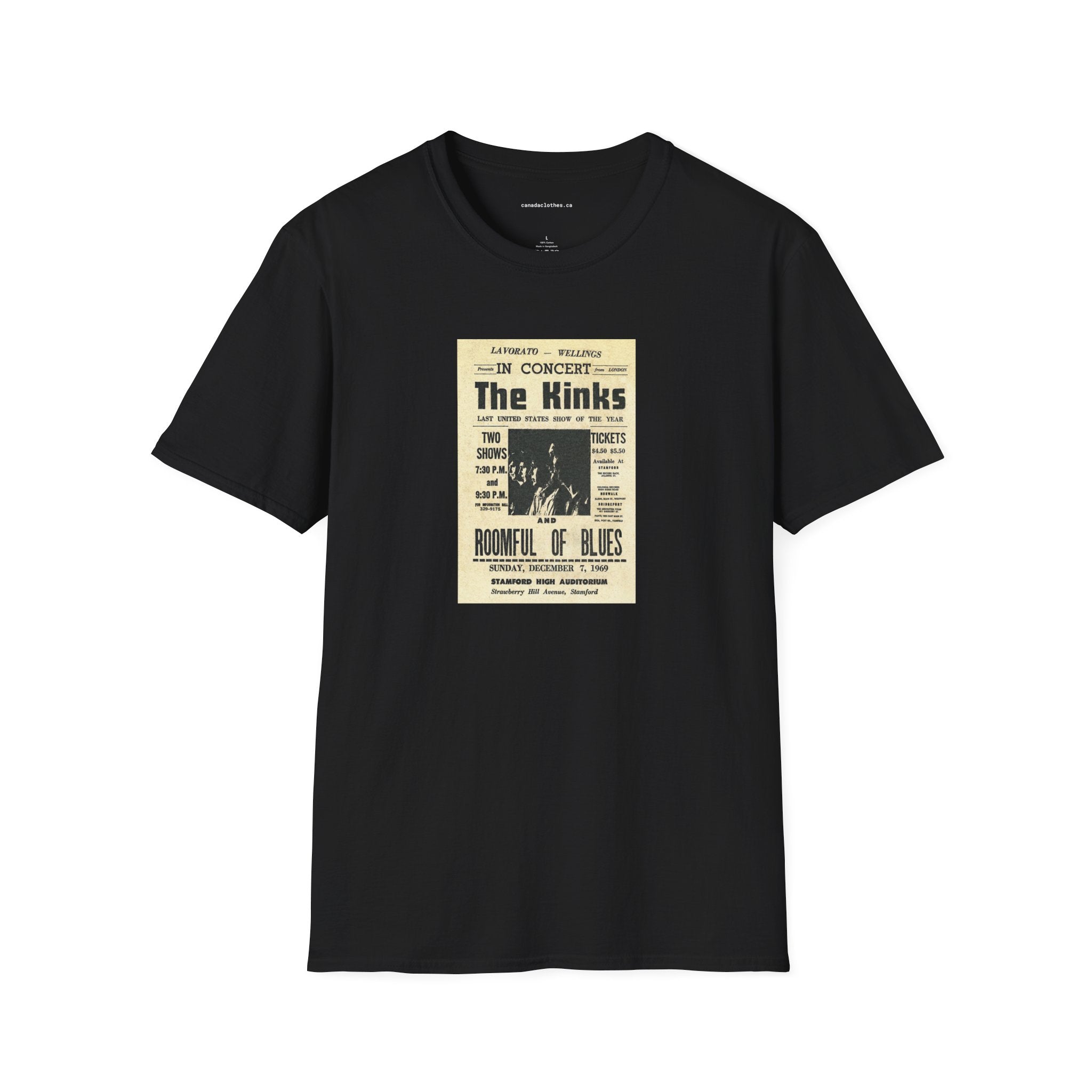 The Kinks Band Poster - Vintage Graphic T-Shirt - {{variant_option}} - T-Shirt - canadaclothes.ca