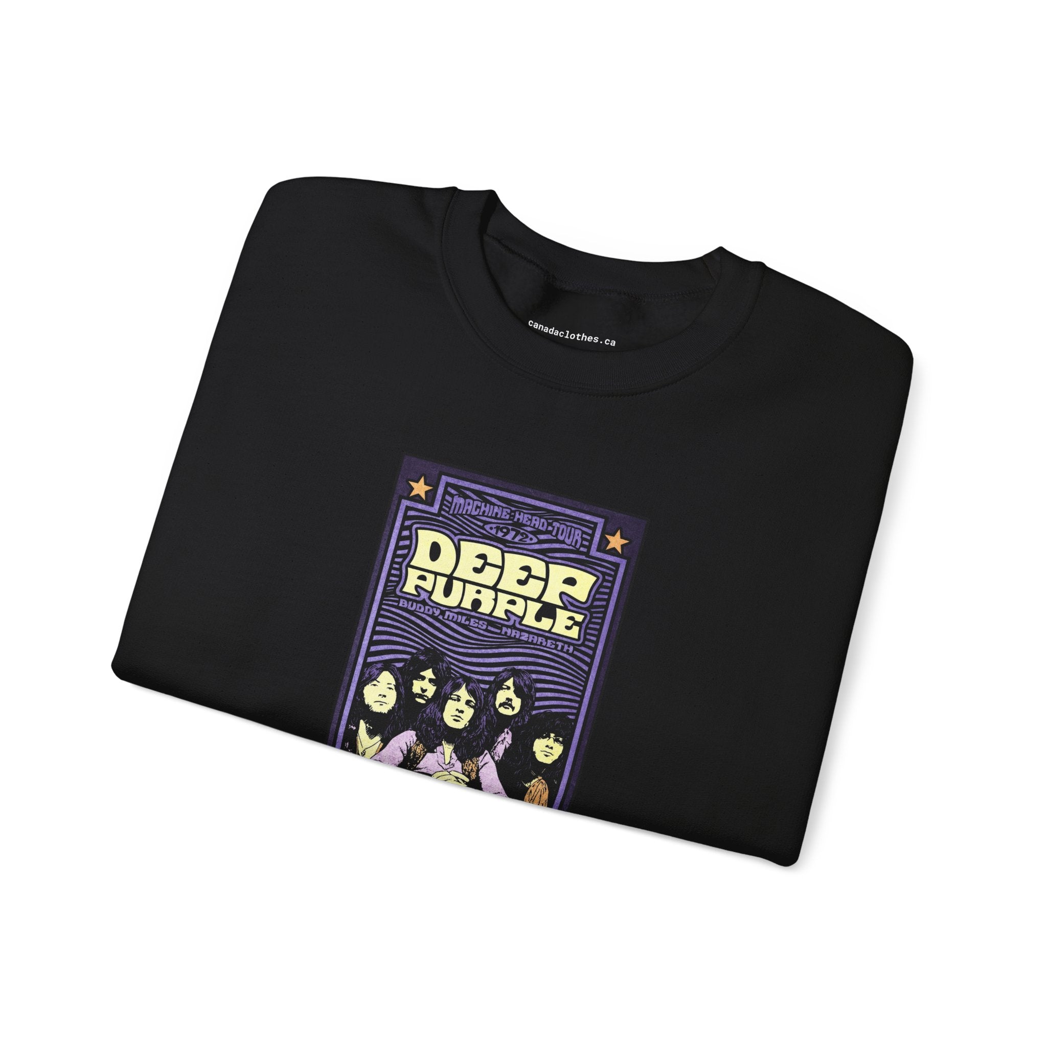 Deep Purple Band Poster - Vintage Graphic Sweatshirt - {{variant_option}} - Sweatshirt - canadaclothes.ca