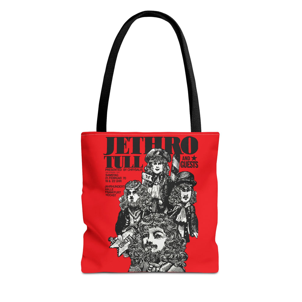 Jethro Tull - Vintage Graphic Tote Bag (Red) - {{variant_option}} - Bags - canadaclothes.ca