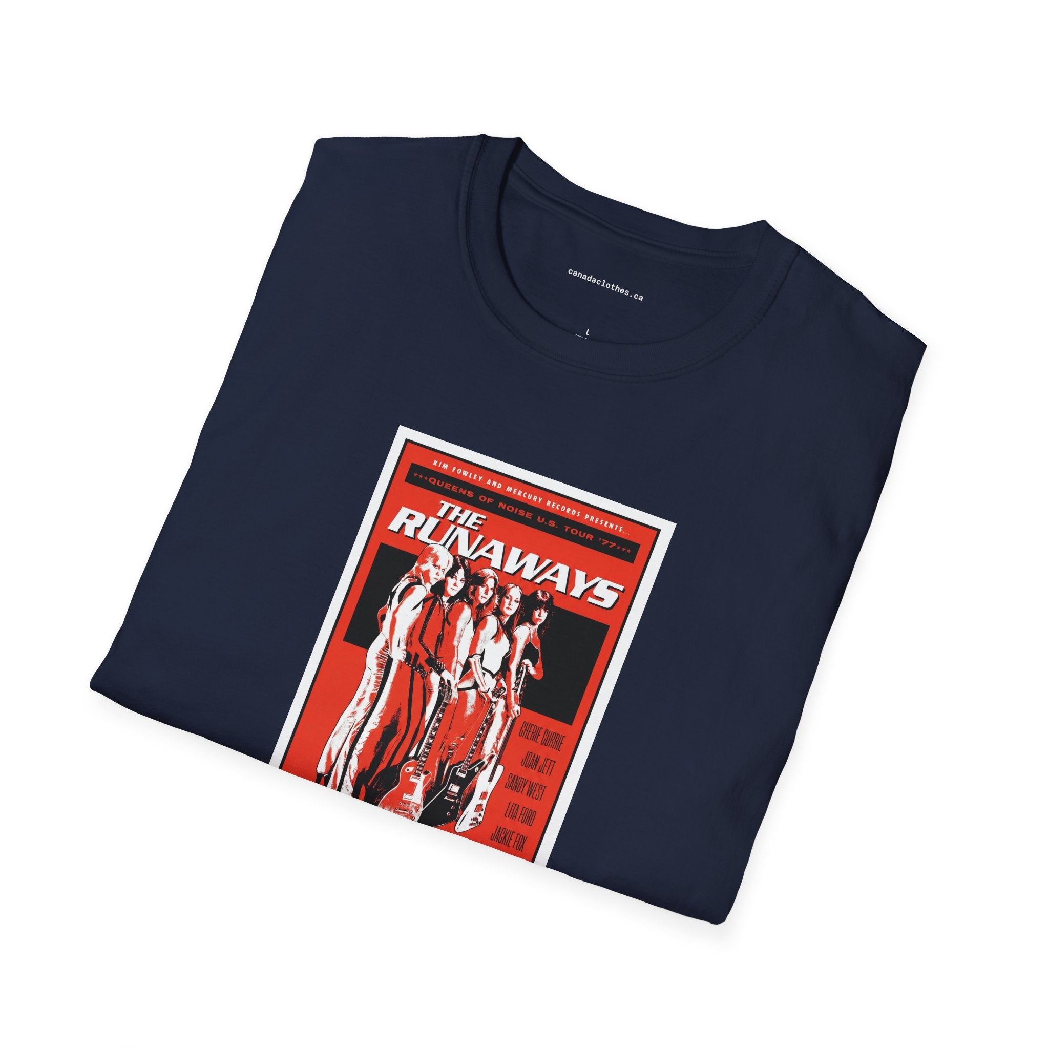 The Runaways Band Poster - Vintage Graphic T-Shirt - {{variant_option}} - T-Shirt - canadaclothes.ca