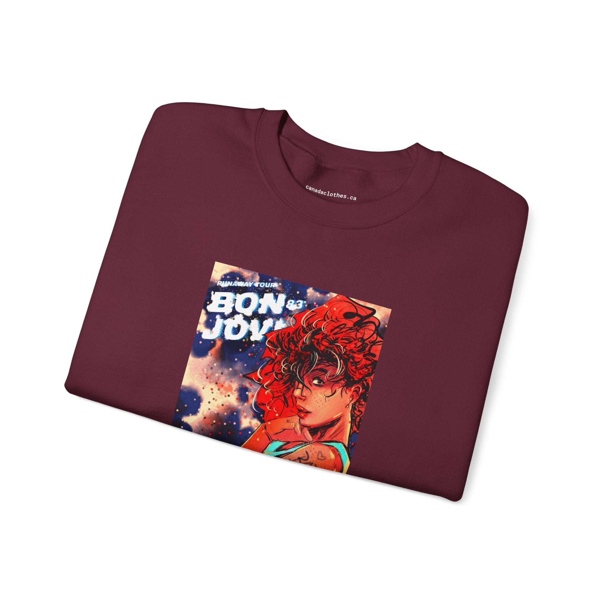 Bon Jovi - Vintage Graphic Sweatshirt - {{variant_option}} - Sweatshirt - canadaclothes.ca