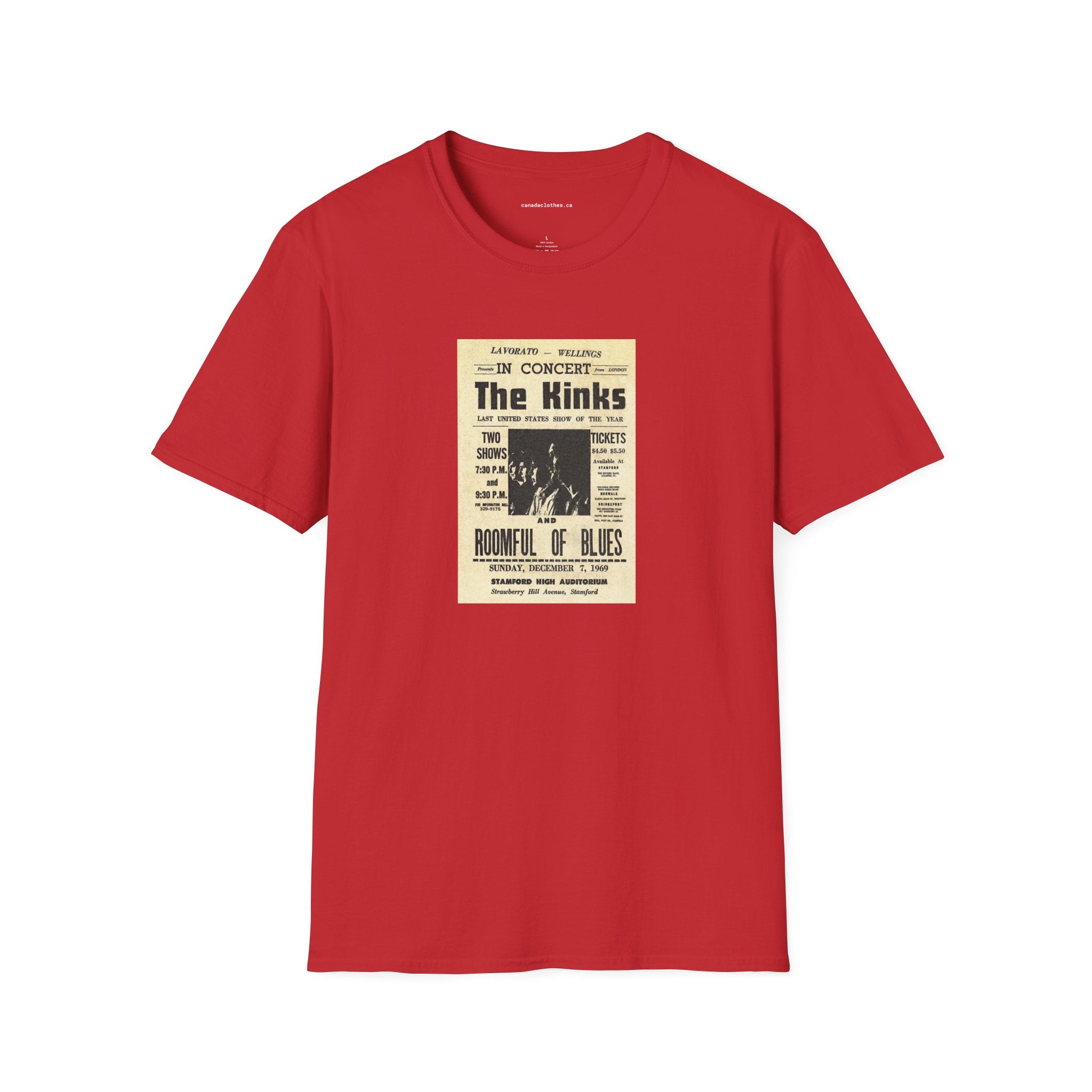The Kinks Band Poster - Vintage Graphic T-Shirt - {{variant_option}} - T-Shirt - canadaclothes.ca