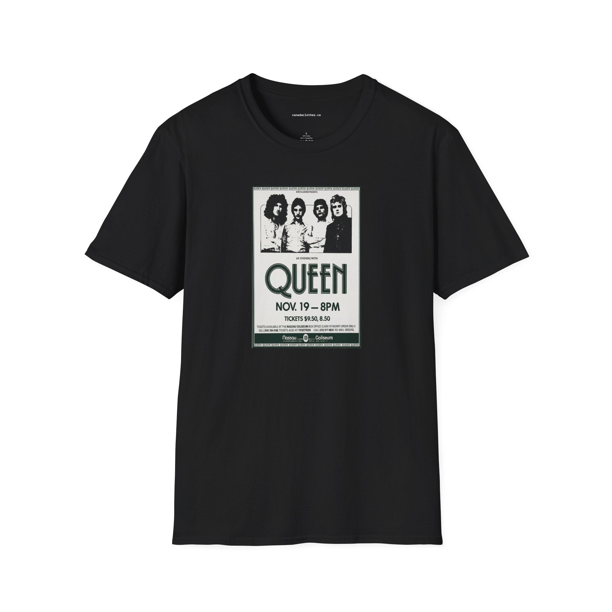 Queen Band Poster - Vintage Graphic T-Shirt - {{variant_option}} - T-Shirt - canadaclothes.ca