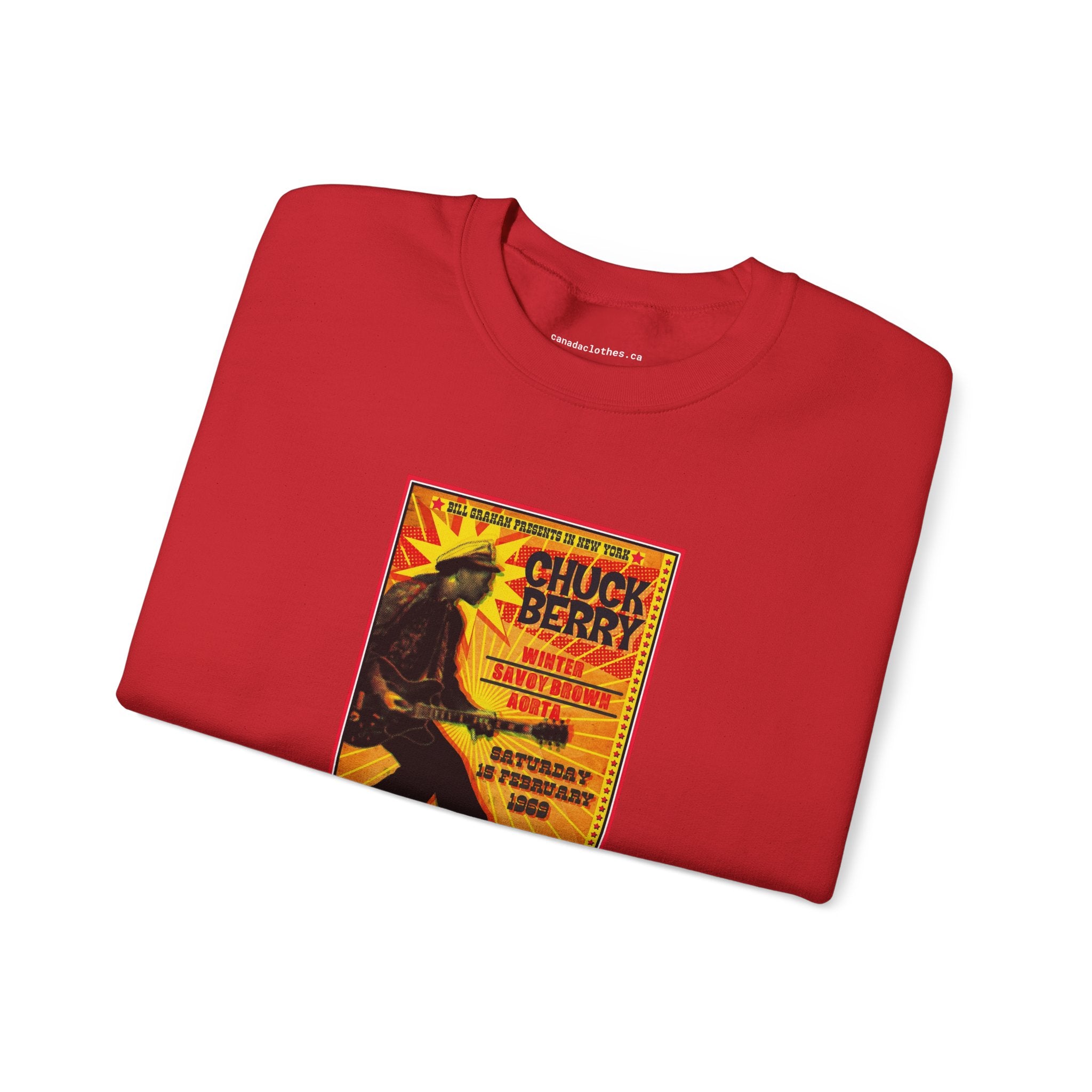 Chuck Berry - Vintage Graphic Sweatshirt - {{variant_option}} - Sweatshirt - canadaclothes.ca