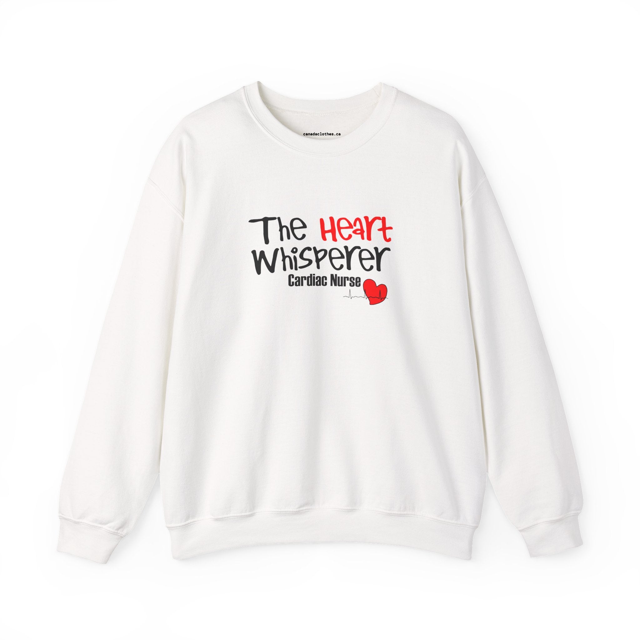 The Heart Whisperer - Funny Nurse Graphic Sweatshirt - {{variant_option}} - Sweatshirt - canadaclothes.ca
