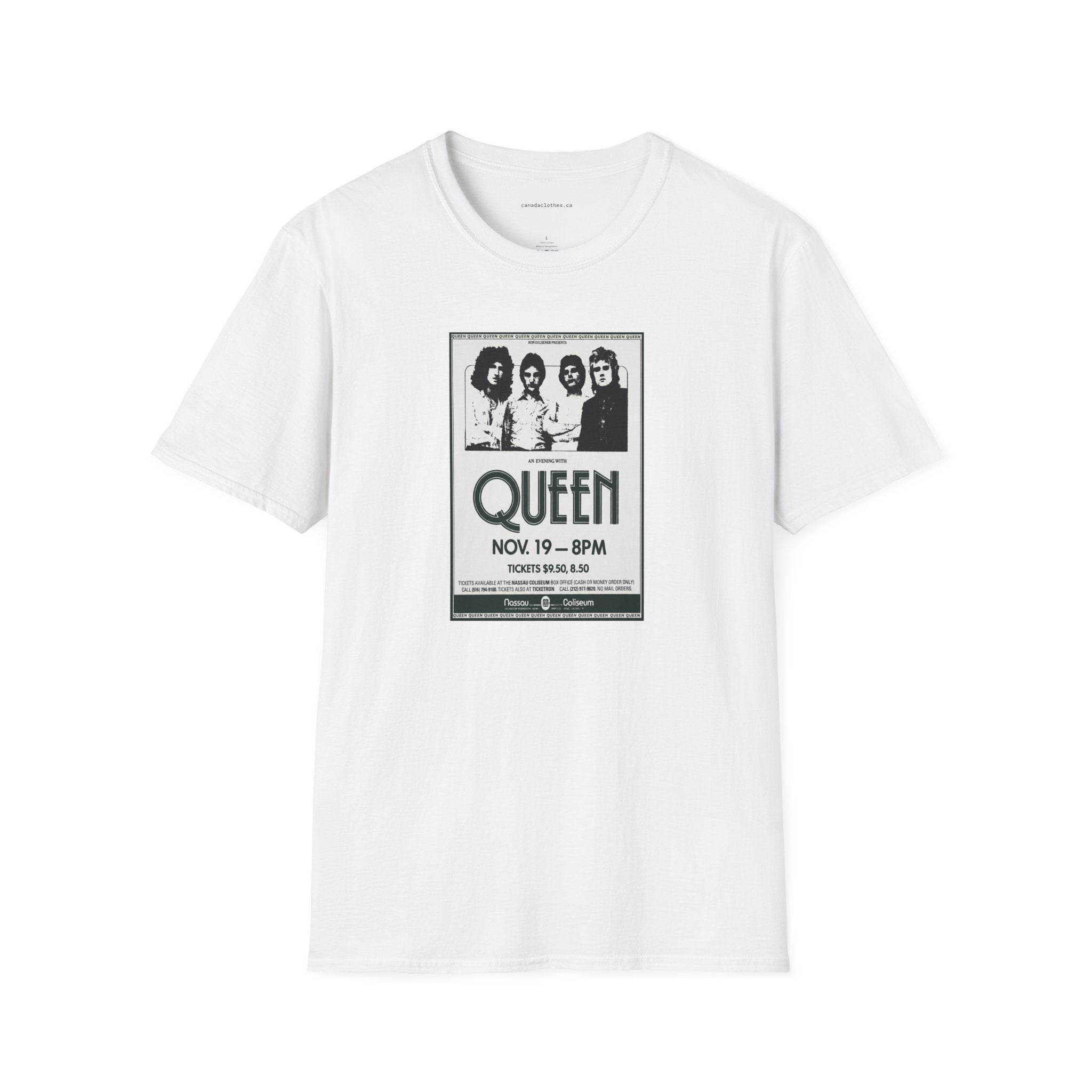 Queen Band Poster - Vintage Graphic T-Shirt - {{variant_option}} - T-Shirt - canadaclothes.ca