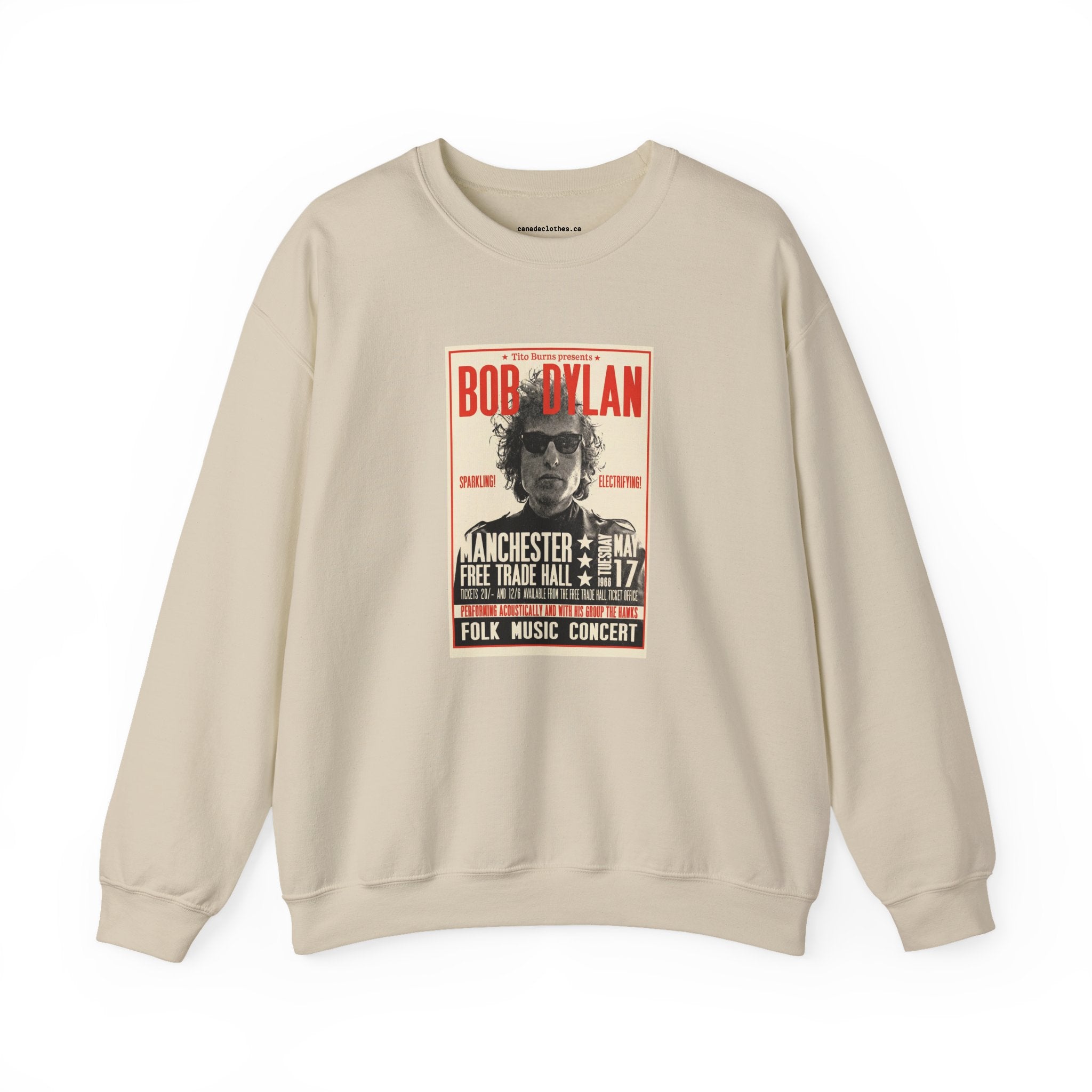 Bob Dylan - Vintage Graphic Sweatshirt - {{variant_option}} - Sweatshirt - canadaclothes.ca