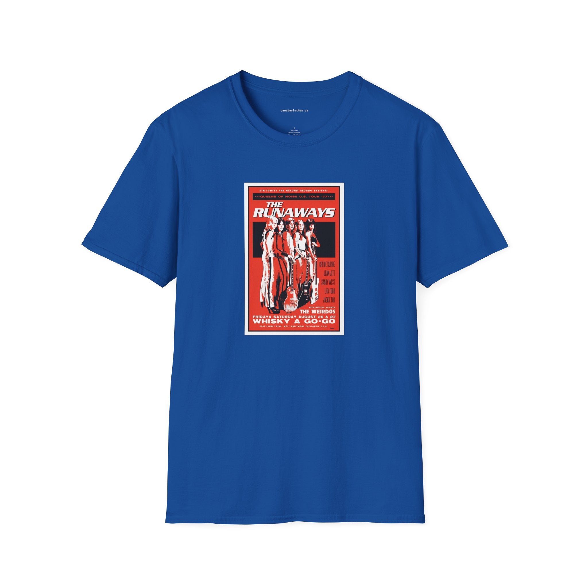 The Runaways Band Poster - Vintage Graphic T-Shirt - {{variant_option}} - T-Shirt - canadaclothes.ca