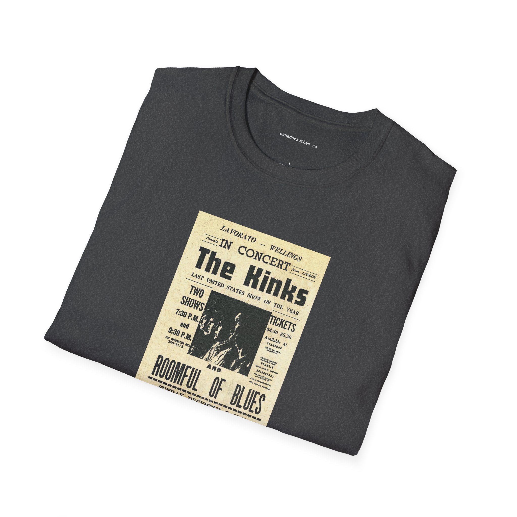 The Kinks Band Poster - Vintage Graphic T-Shirt - {{variant_option}} - T-Shirt - canadaclothes.ca