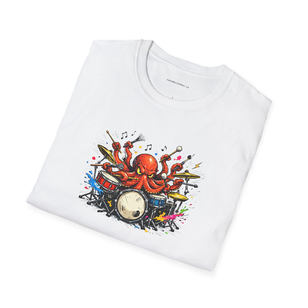 Octo-Drummer - T-Shirt - {{variant_option}} - T-Shirt - canadaclothes.ca