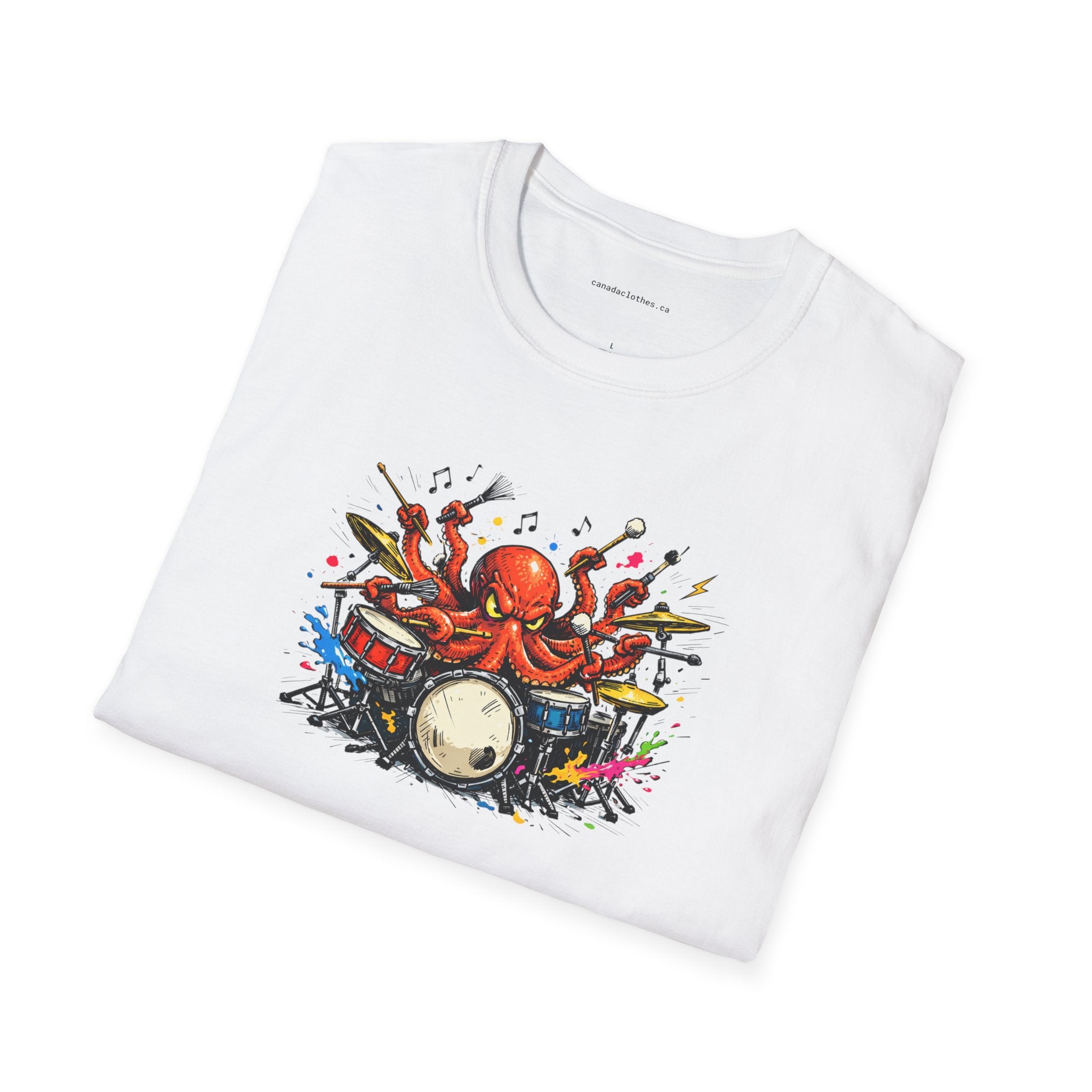 Octo-Drummer - T-Shirt - {{variant_option}} - T-Shirt - canadaclothes.ca