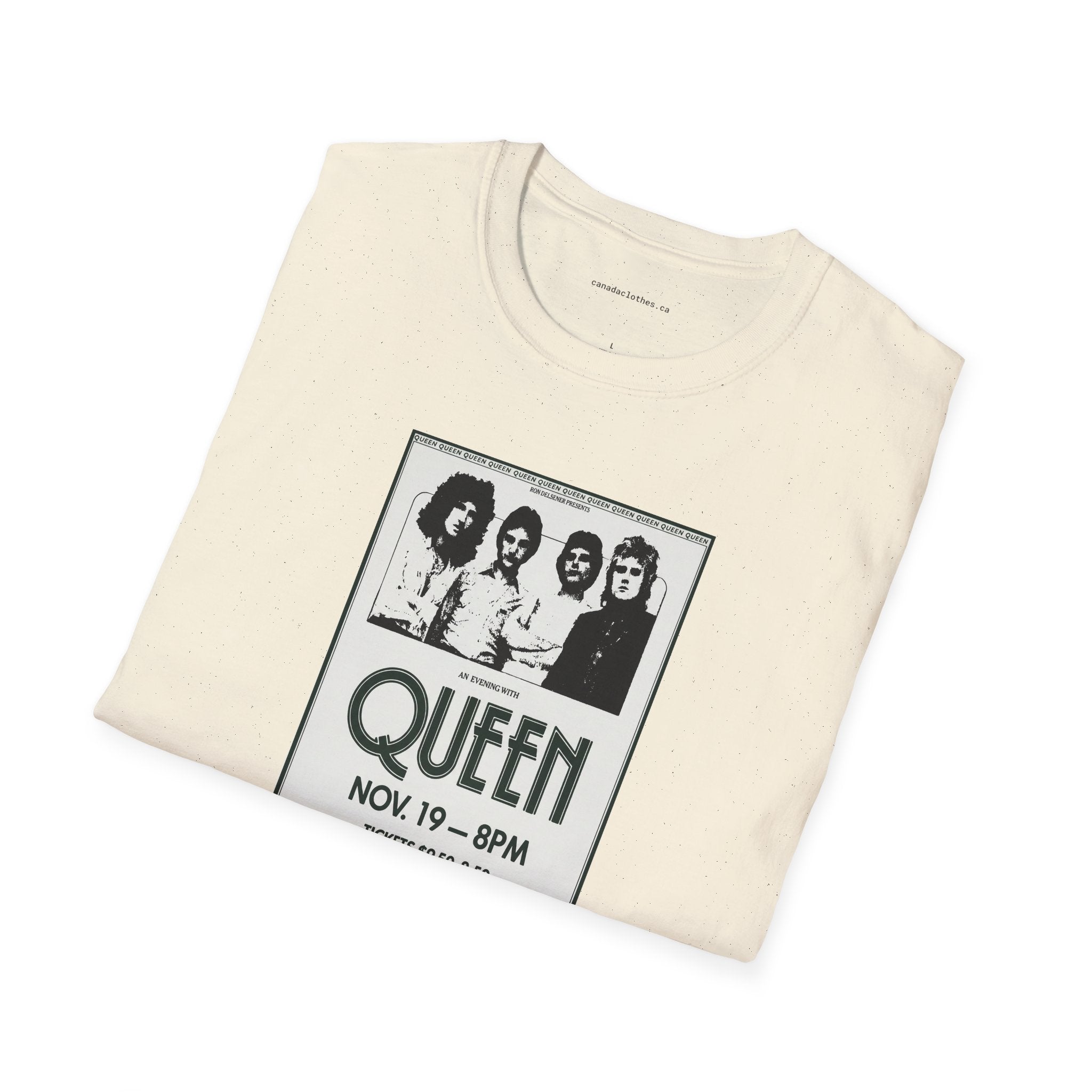 Queen Band Poster - Vintage Graphic T-Shirt - {{variant_option}} - T-Shirt - canadaclothes.ca