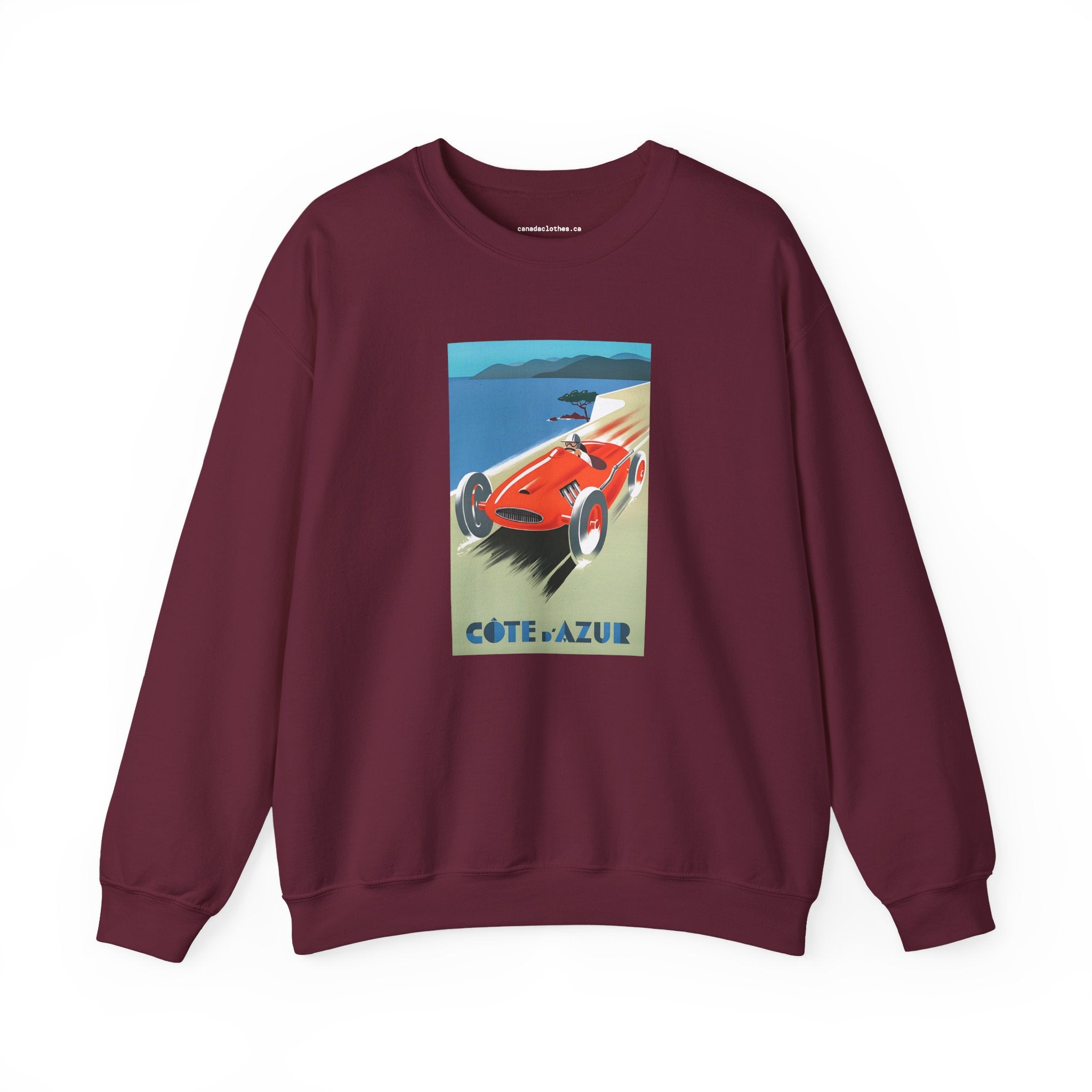 Côte d'Azur Travel Poster - Vintage Graphic Sweatshirt - {{variant_option}} - Sweatshirt - canadaclothes.ca