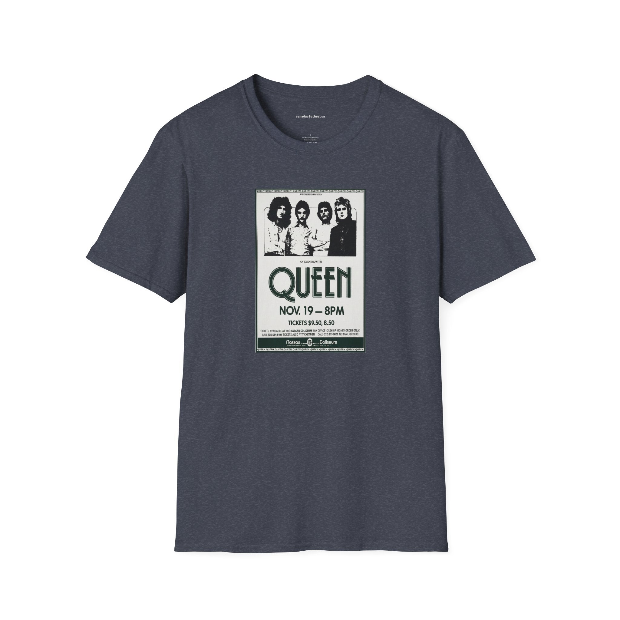 Queen Band Poster - Vintage Graphic T-Shirt - {{variant_option}} - T-Shirt - canadaclothes.ca