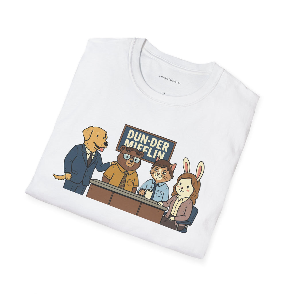 Dun-der Mifflin Parody - Funny Graphic T-Shirt - {{variant_option}} - T-Shirt - canadaclothes.ca