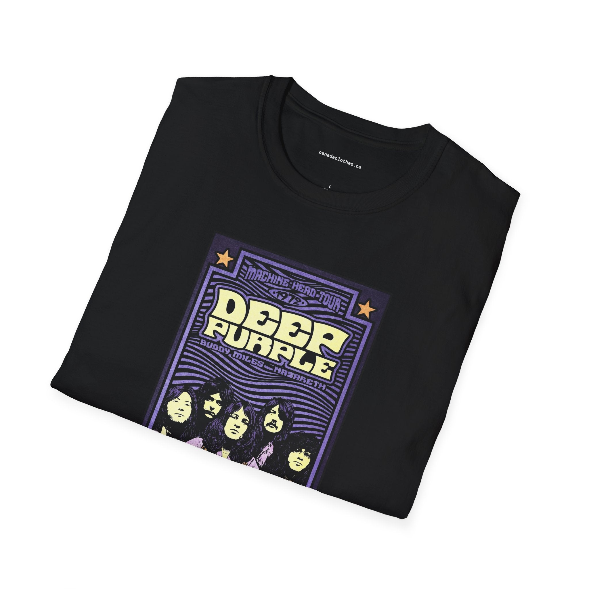 Deep Purple Band Poster - Vintage Graphic T-Shirt - {{variant_option}} - T-Shirt - canadaclothes.ca