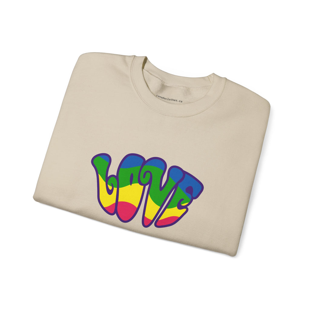 Retro Love Graphic - Vintage Graphic Sweatshirt - {{variant_option}} - Sweatshirt - canadaclothes.ca