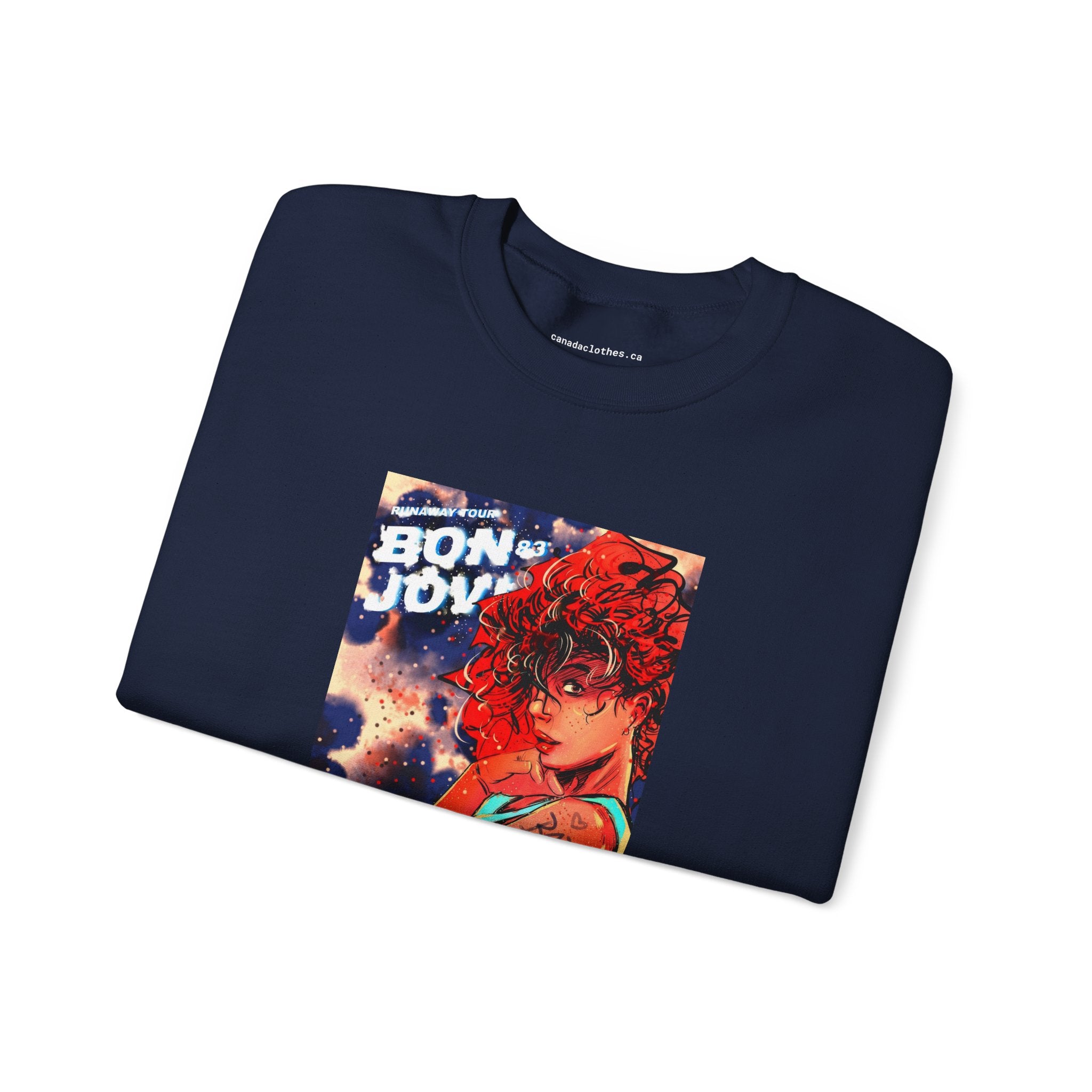 Bon Jovi - Vintage Graphic Sweatshirt - {{variant_option}} - Sweatshirt - canadaclothes.ca