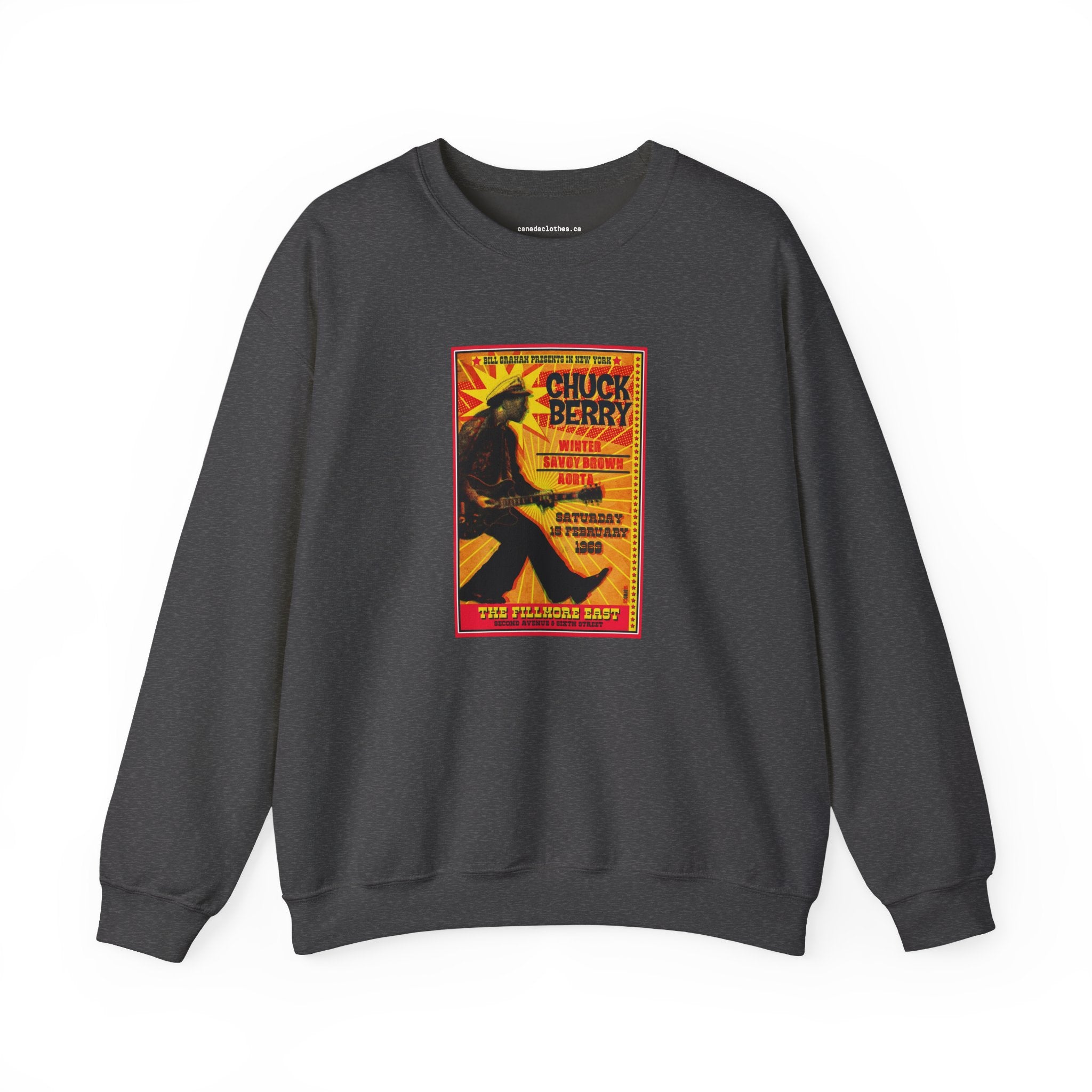 Chuck Berry - Vintage Graphic Sweatshirt - {{variant_option}} - Sweatshirt - canadaclothes.ca