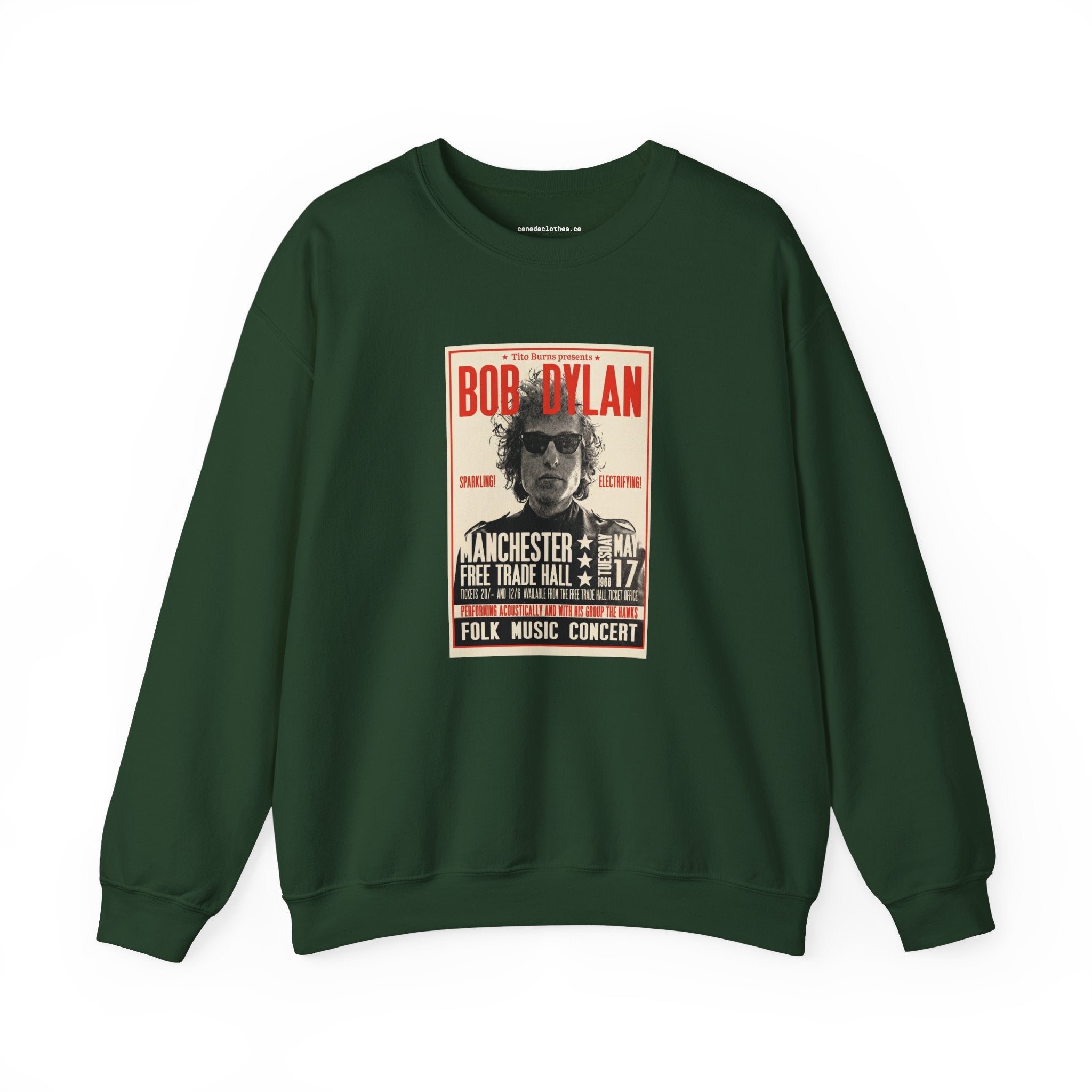 Bob Dylan - Vintage Graphic Sweatshirt - {{variant_option}} - Sweatshirt - canadaclothes.ca