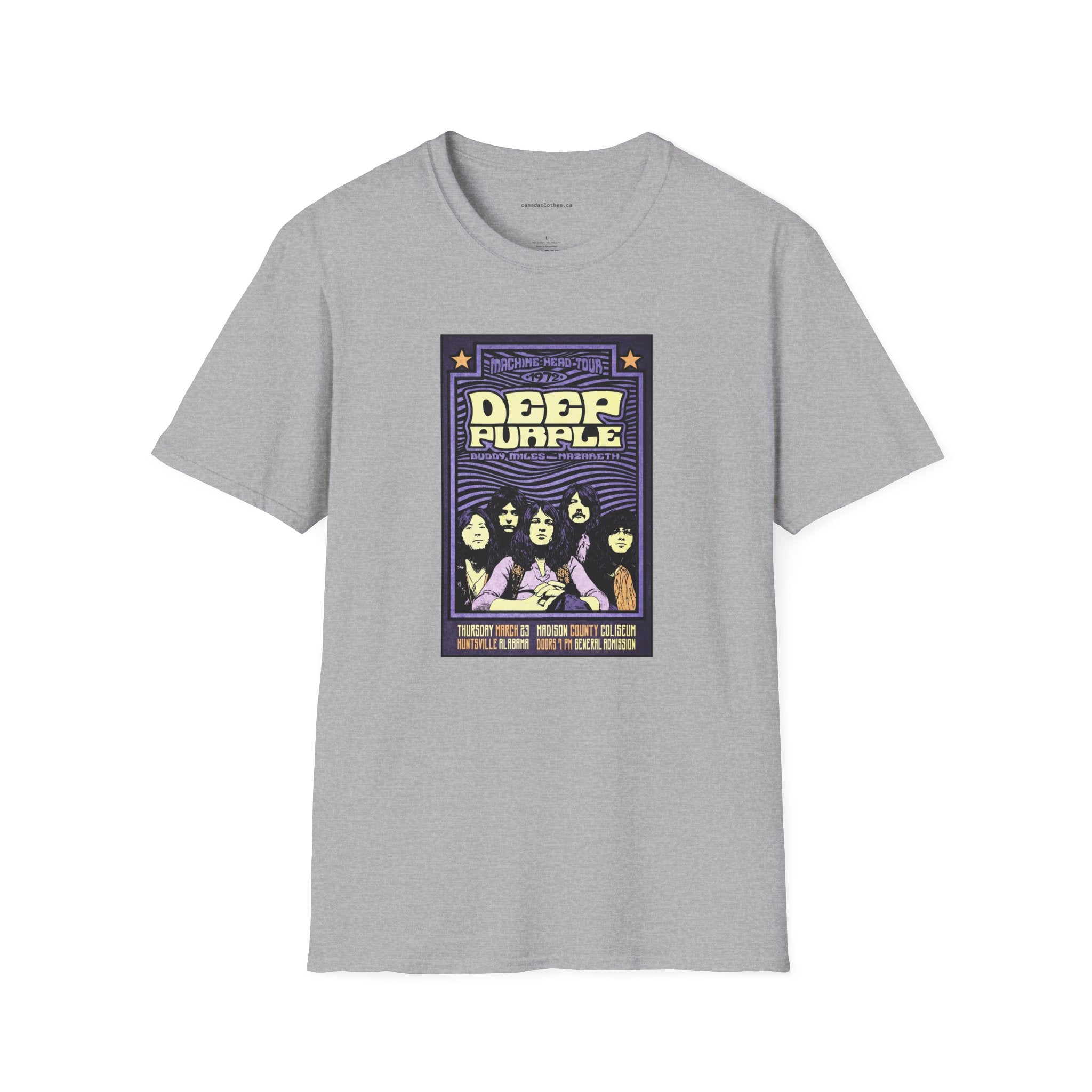 Deep Purple Band Poster - Vintage Graphic T-Shirt - {{variant_option}} - T-Shirt - canadaclothes.ca