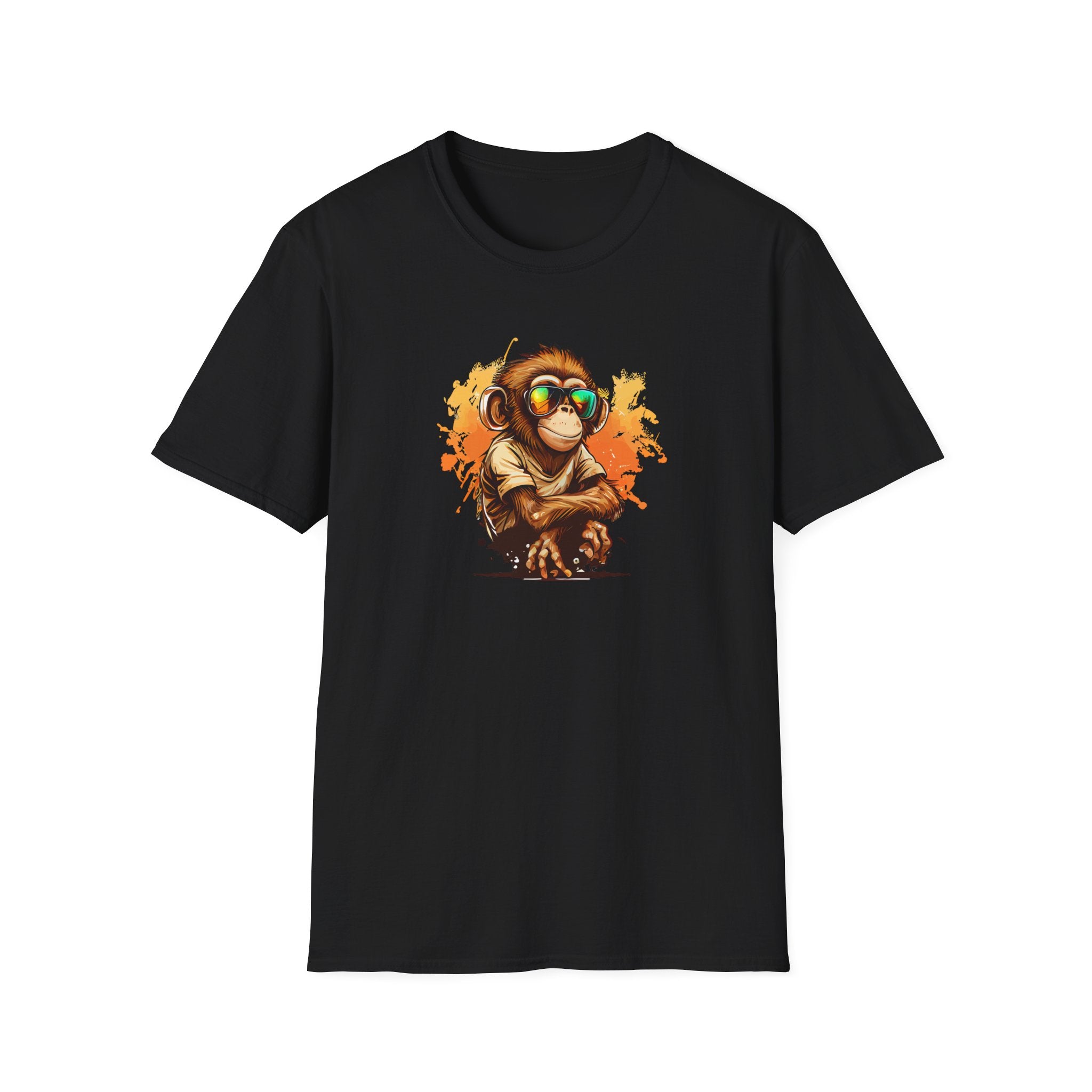 Cool Monkey Wearing Sunglasses - Cute Graphic T-Shirt - {{variant_option}} - T-Shirt - canadaclothes.ca