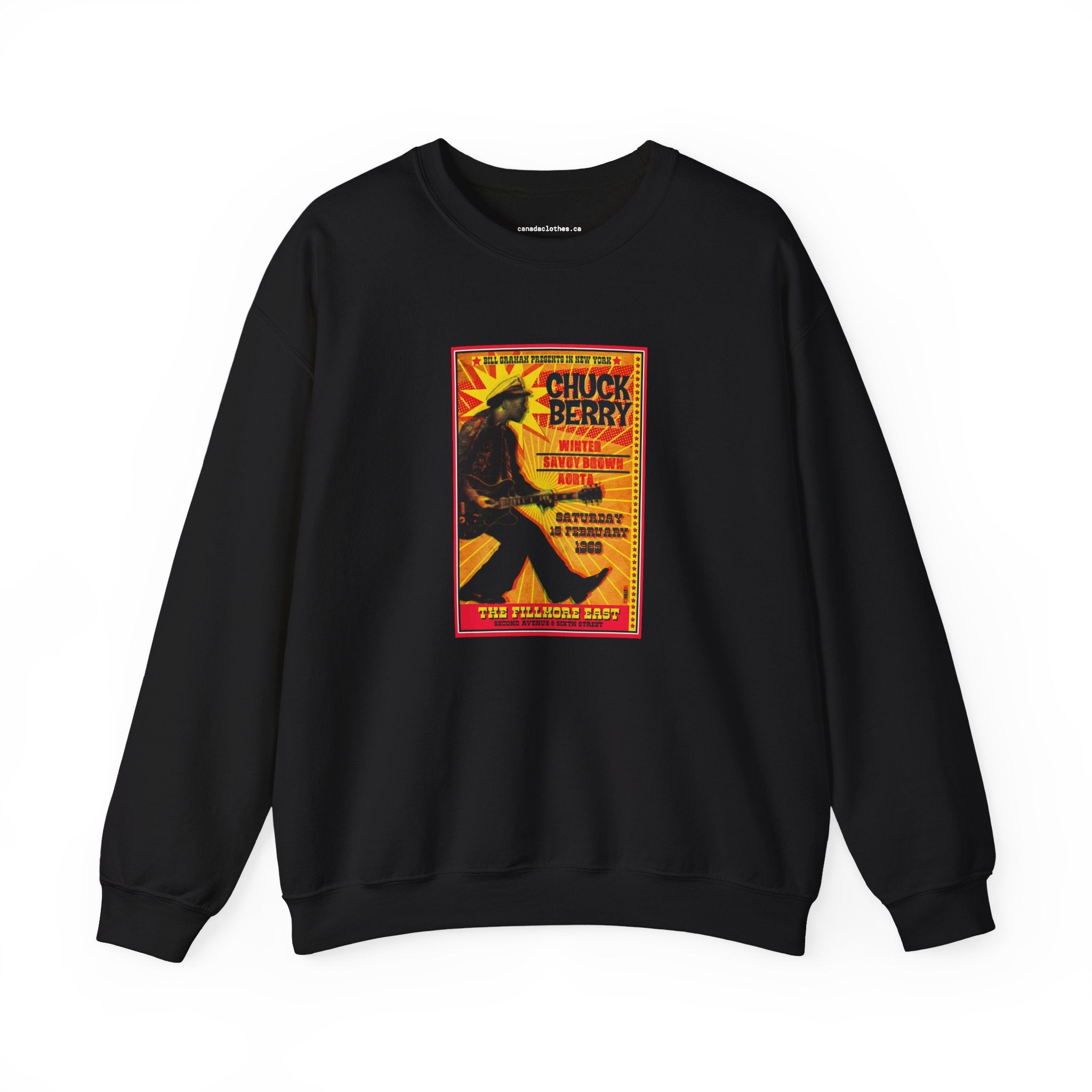 Chuck Berry - Vintage Graphic Sweatshirt - {{variant_option}} - Sweatshirt - canadaclothes.ca