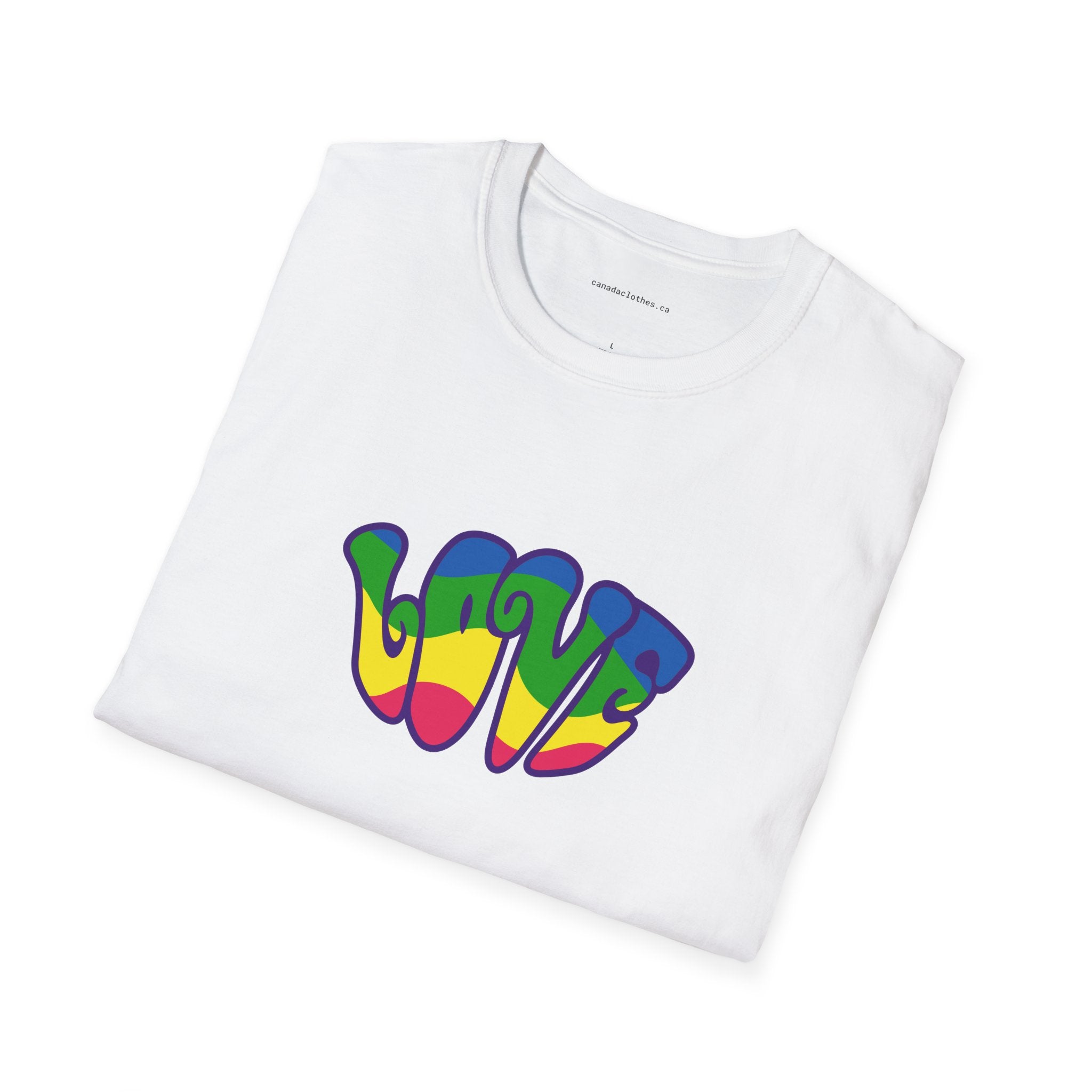 Colourful Love - Cute Graphic T-Shirt - {{variant_option}} - T-Shirt - canadaclothes.ca