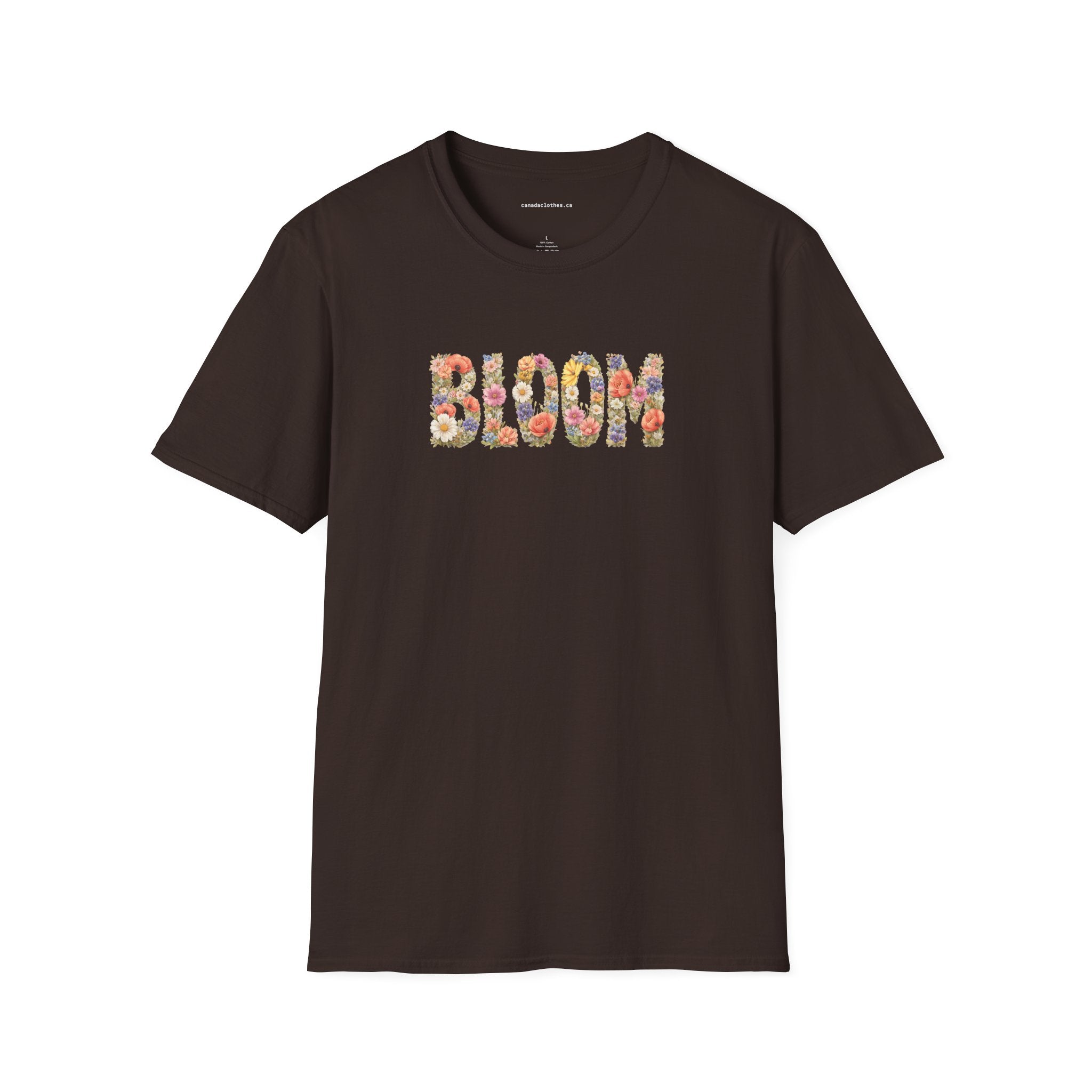 Bloom Spring Flower Text - Vintage Graphic T-Shirt - {{variant_option}} - T-Shirt - canadaclothes.ca