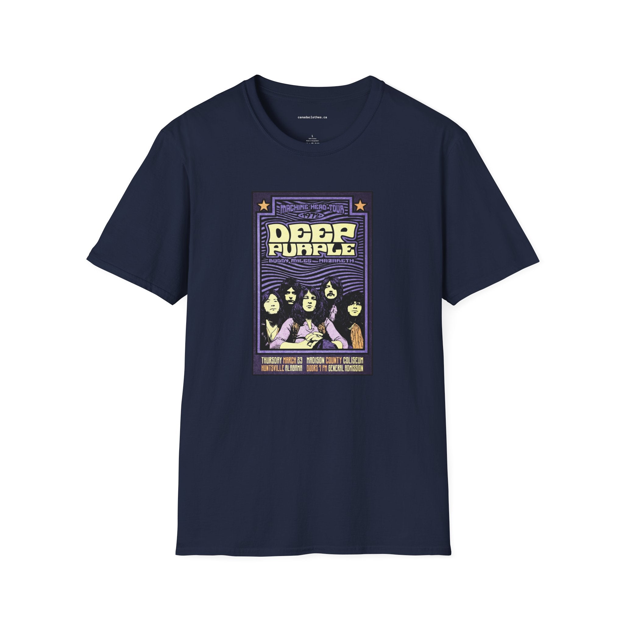 Deep Purple Band Poster - Vintage Graphic T-Shirt - {{variant_option}} - T-Shirt - canadaclothes.ca